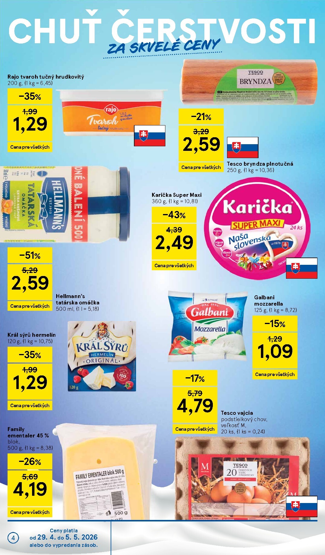 tesco - Nový leták Tesco od stredy, 29.04.2026 do utorka, 05.05.2026 - page: 4