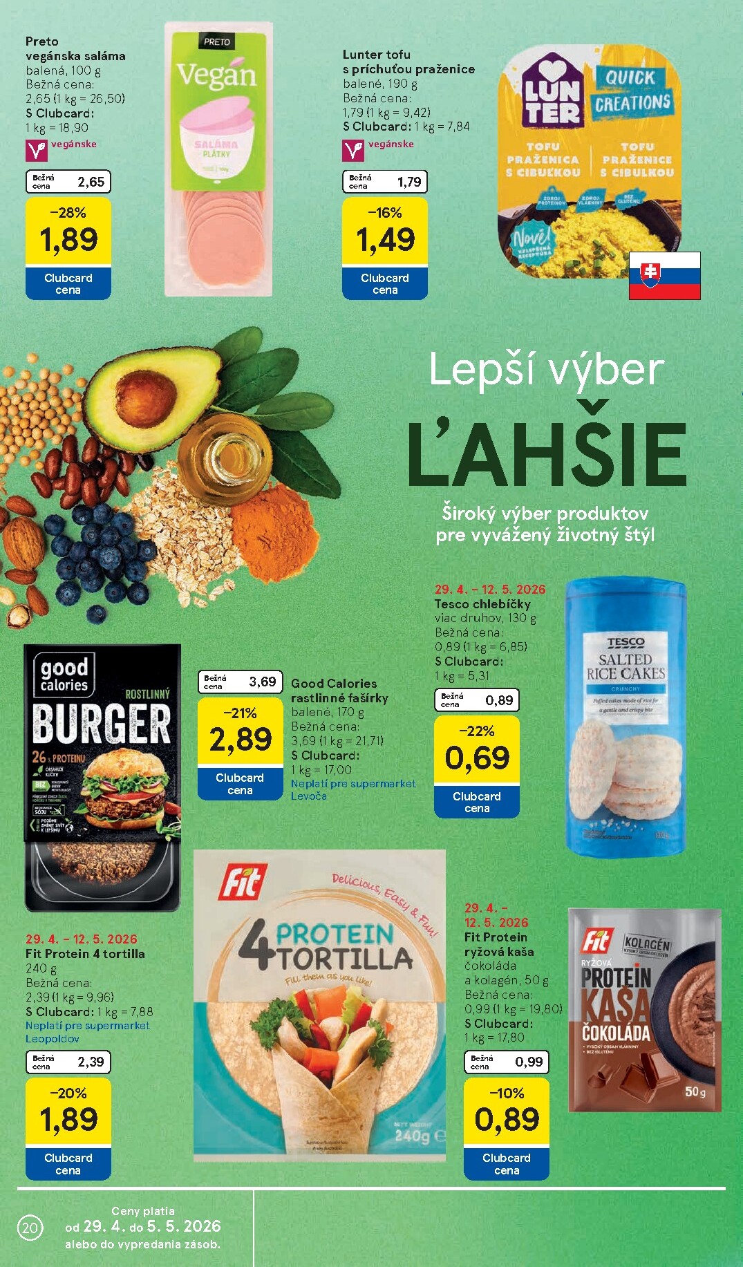 tesco - Nový leták Tesco supermarket od stredy, 29.04.2026 do utorka, 05.05.2026 - page: 20