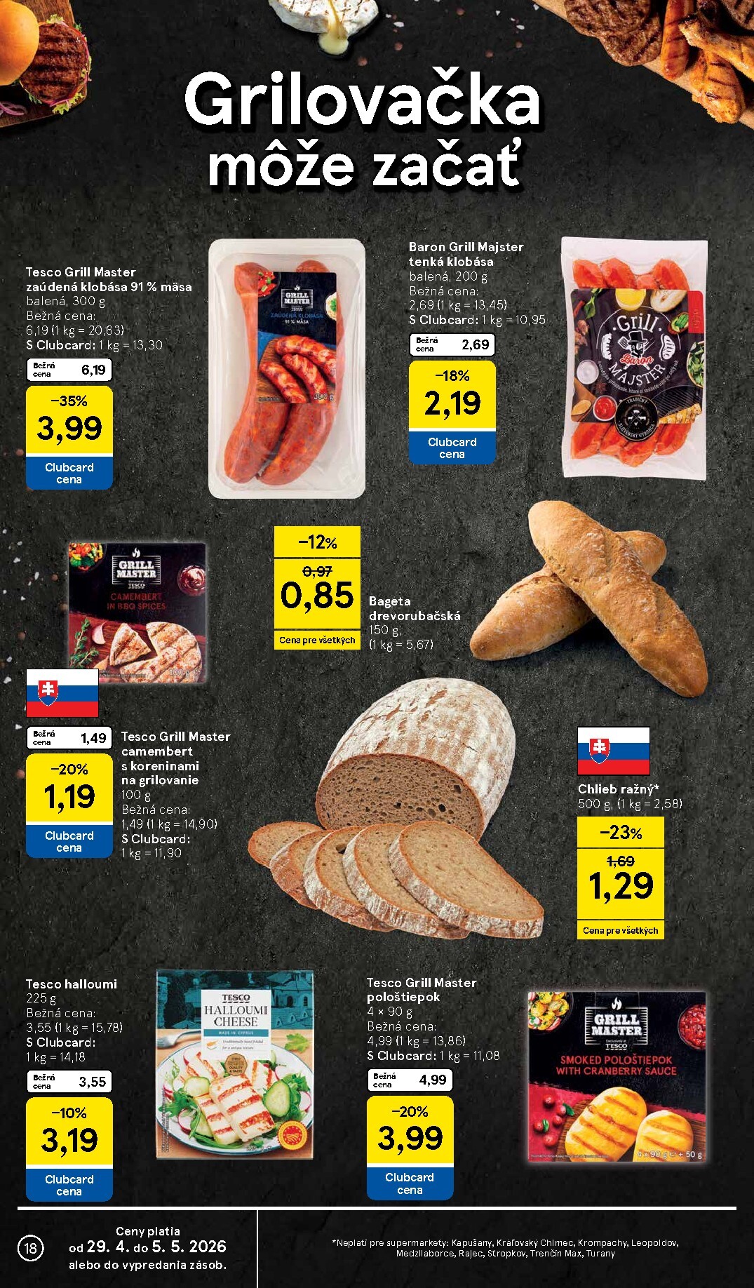 tesco - Nový leták Tesco supermarket od stredy, 29.04.2026 do utorka, 05.05.2026 - page: 18