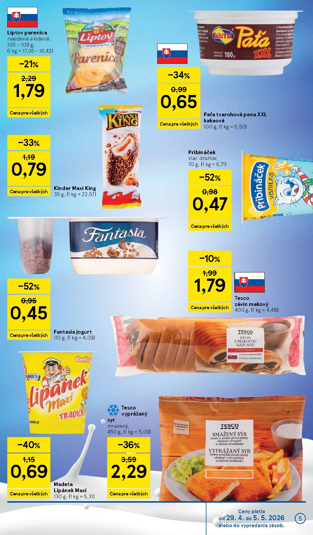 tesco - Nový leták Tesco supermarket od stredy, 29.04.2026 do utorka, 05.05.2026 - page: 5