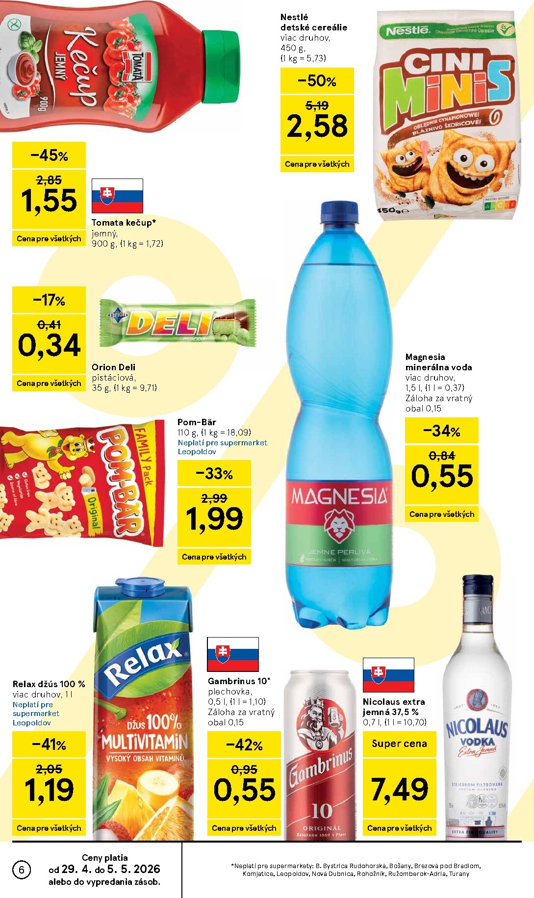 tesco - Nový leták Tesco supermarket od stredy, 29.04.2026 do utorka, 05.05.2026 - page: 6