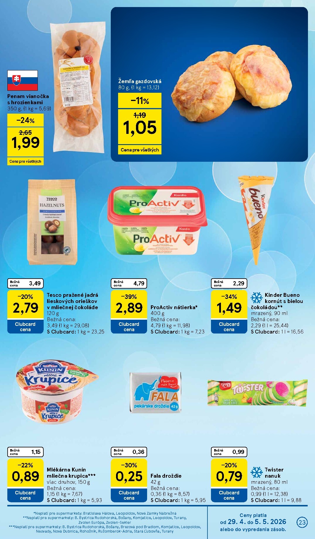 tesco - Nový leták Tesco supermarket od stredy, 29.04.2026 do utorka, 05.05.2026 - page: 23