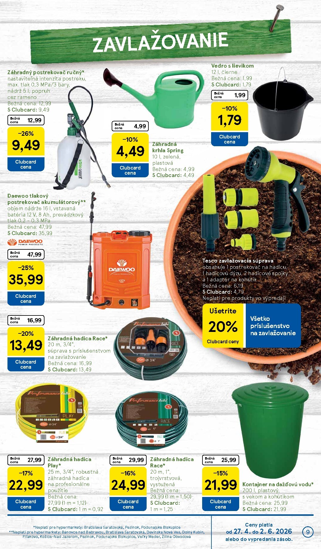 tesco - Aktuálny leták Tesco - Všetko pre vašu záhradu od pondelka, 27.04.2026 do nedele, 24.05.2026 - page: 9