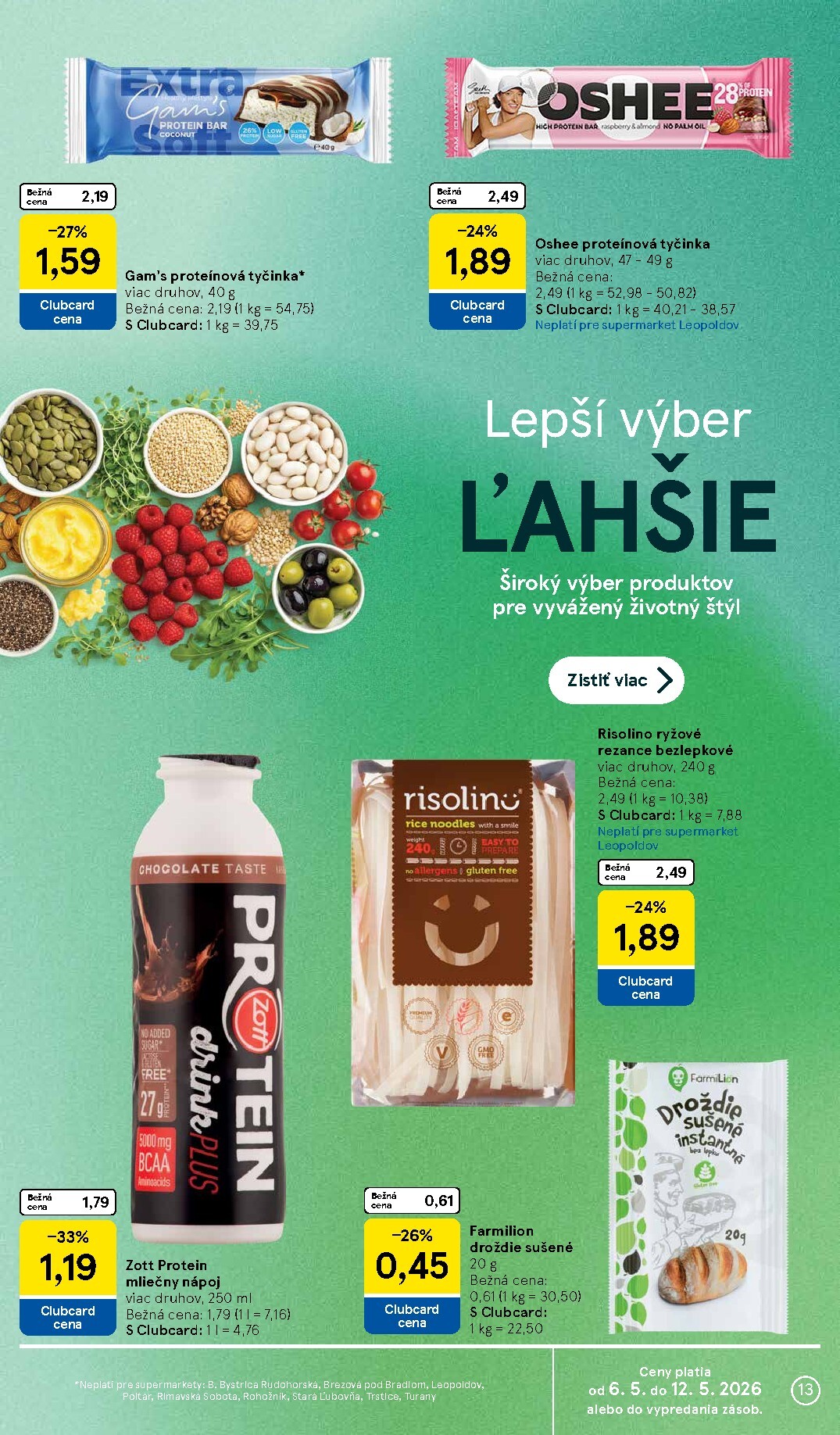 tesco - Nový leták Tesco supermarket od stredy, 06.05.2026 do utorka, 12.05.2026 - page: 13