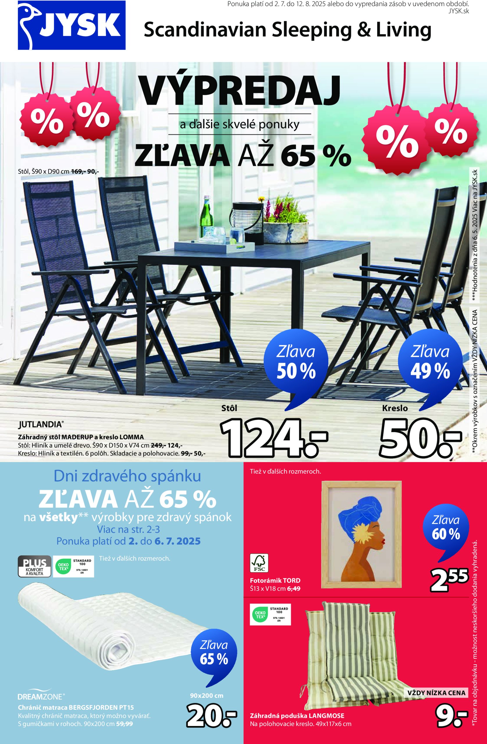 jysk - Leták Jysk platný od 02.07. do 12.08. - page: 1