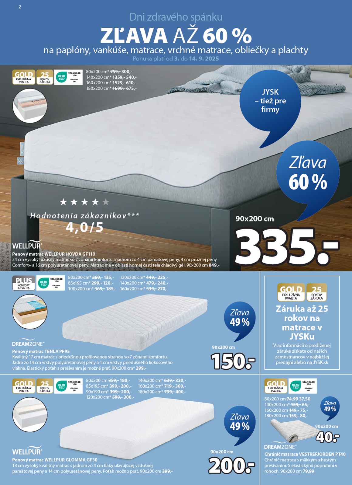 jysk - Leták Jysk platný od 03.09. do 14.09. - page: 2