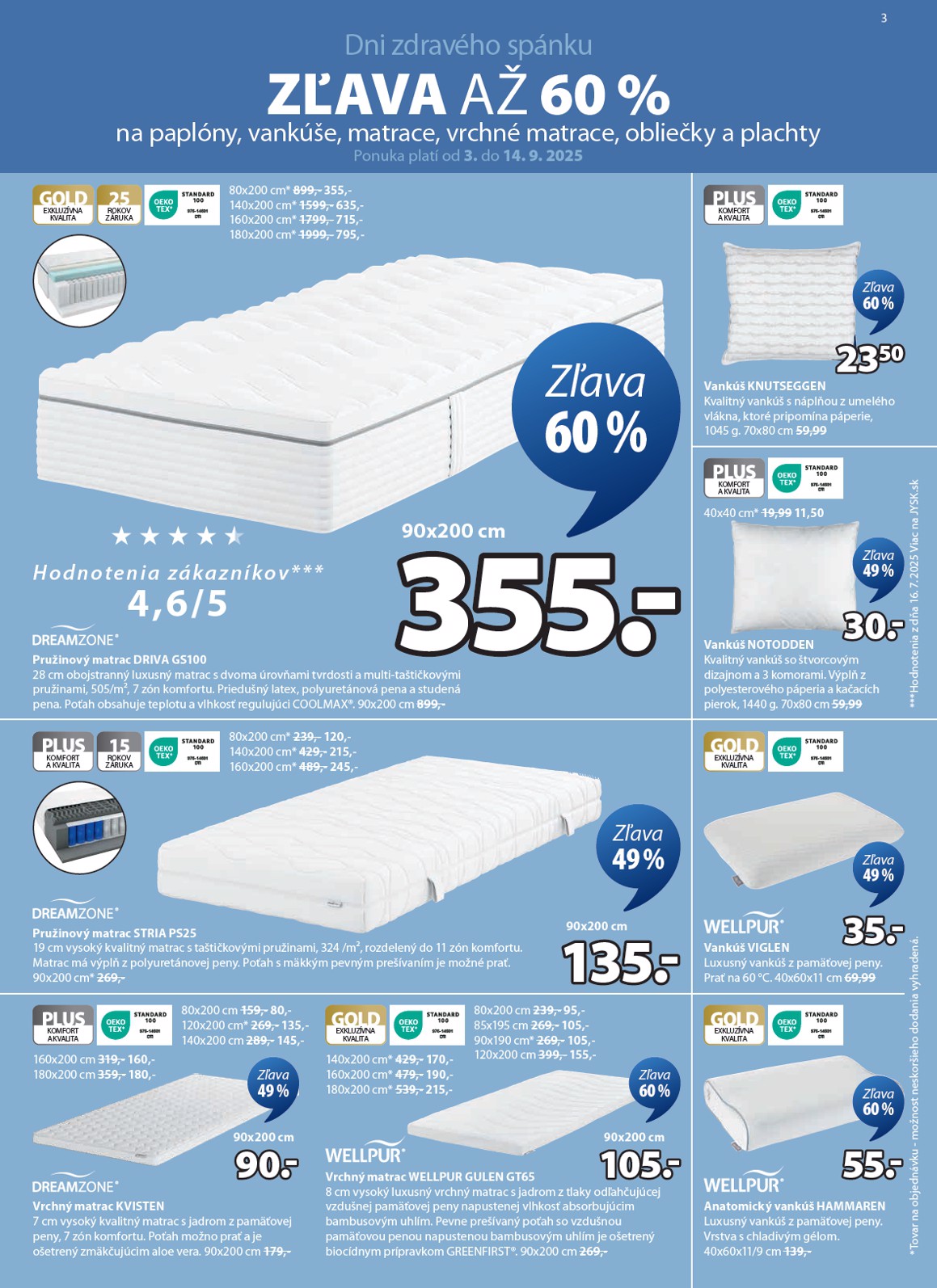 jysk - Leták Jysk platný od 03.09. do 14.09. - page: 3