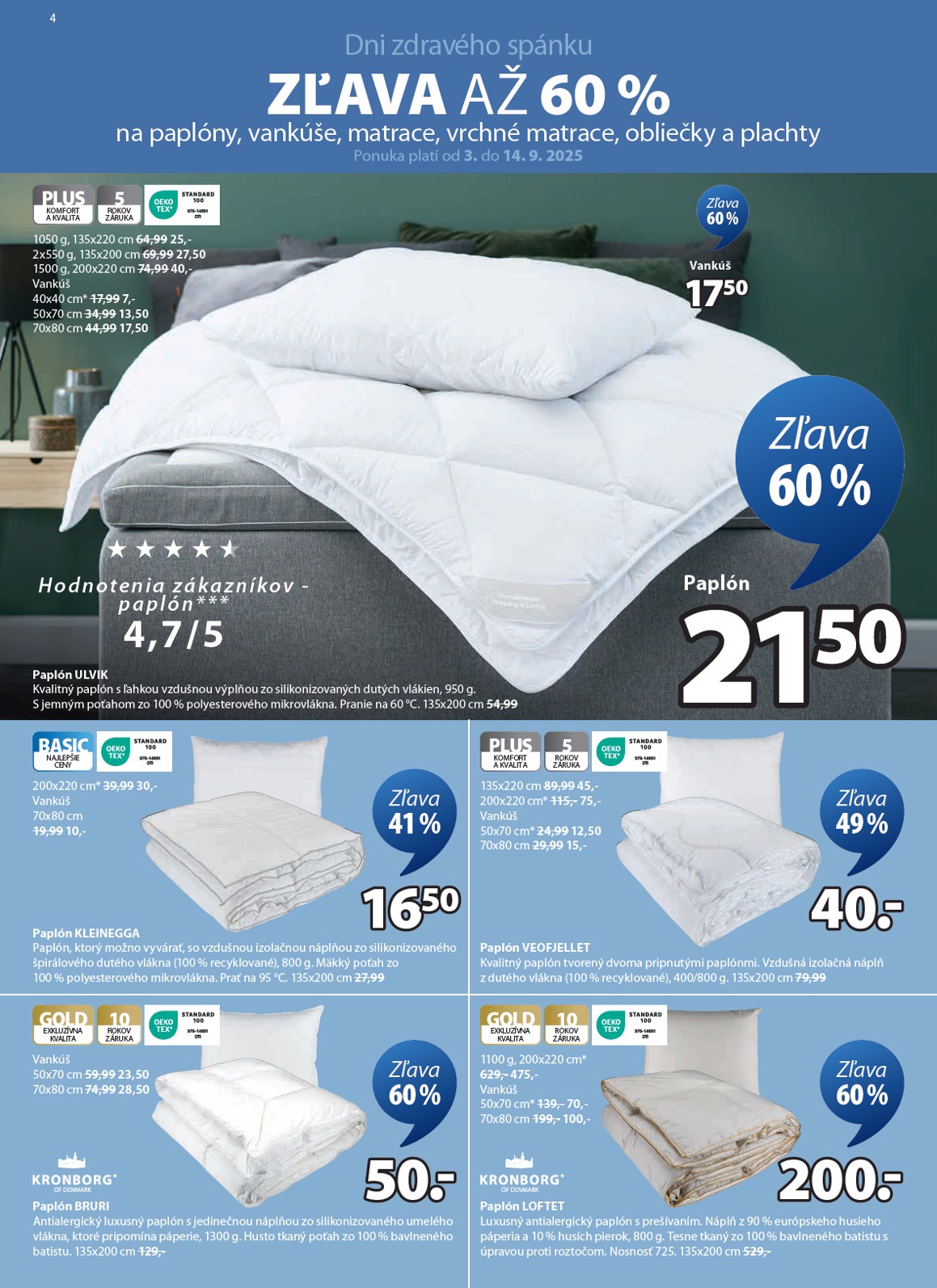 jysk - Leták Jysk platný od 03.09. do 14.09. - page: 4