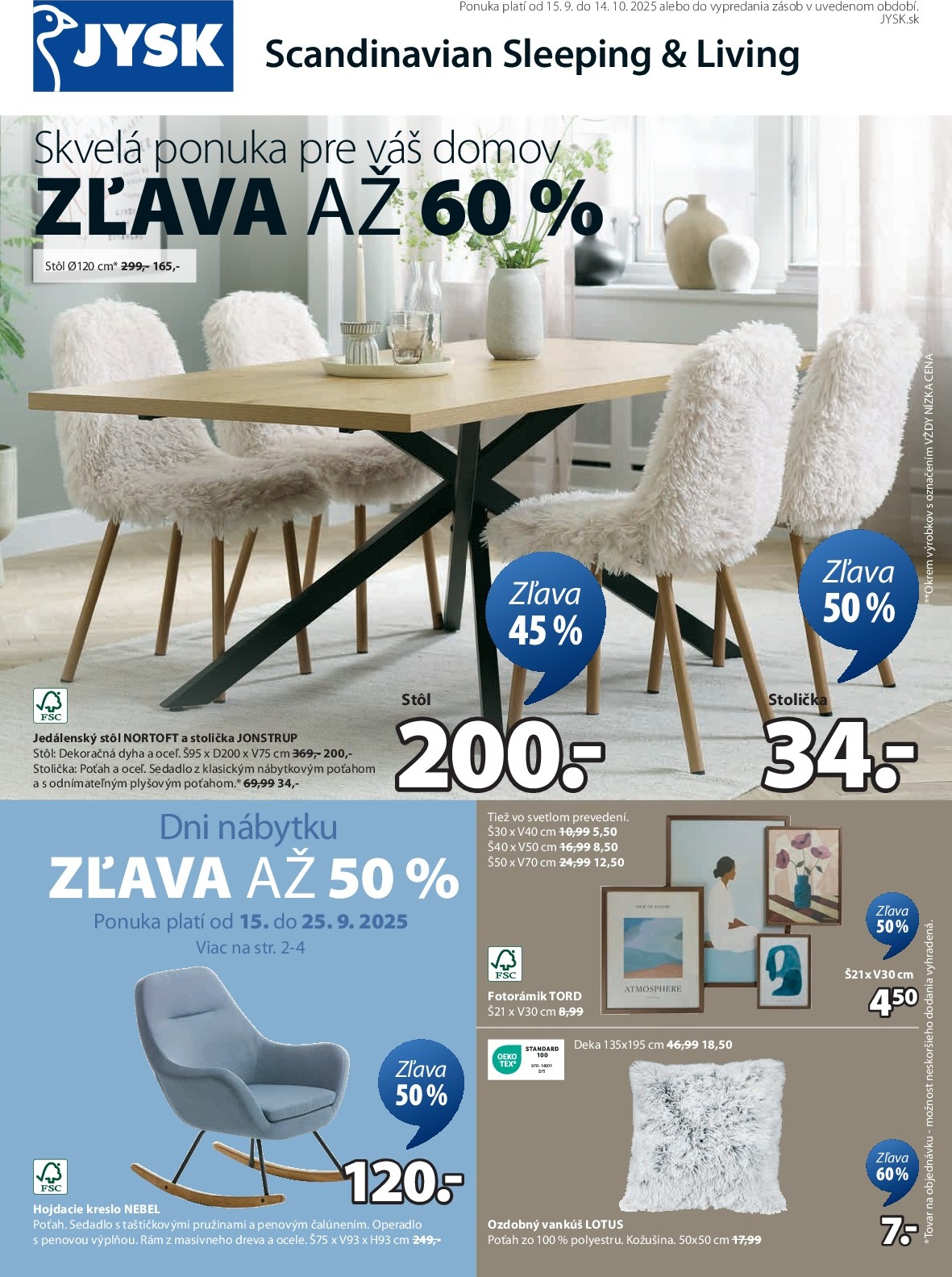 jysk - Leták Jysk platný od 15.09. do 14.10.