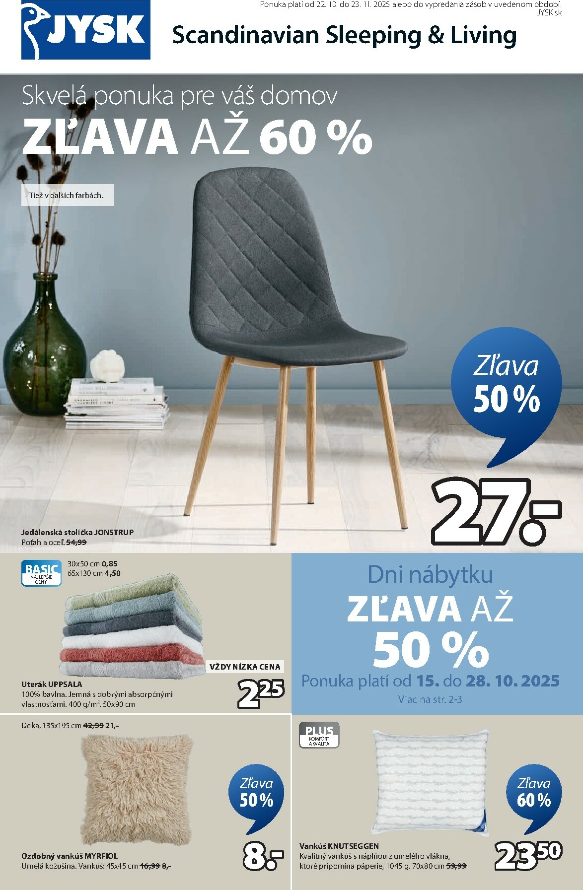 jysk - Leták Jysk platný od 22.10. do 23.11.