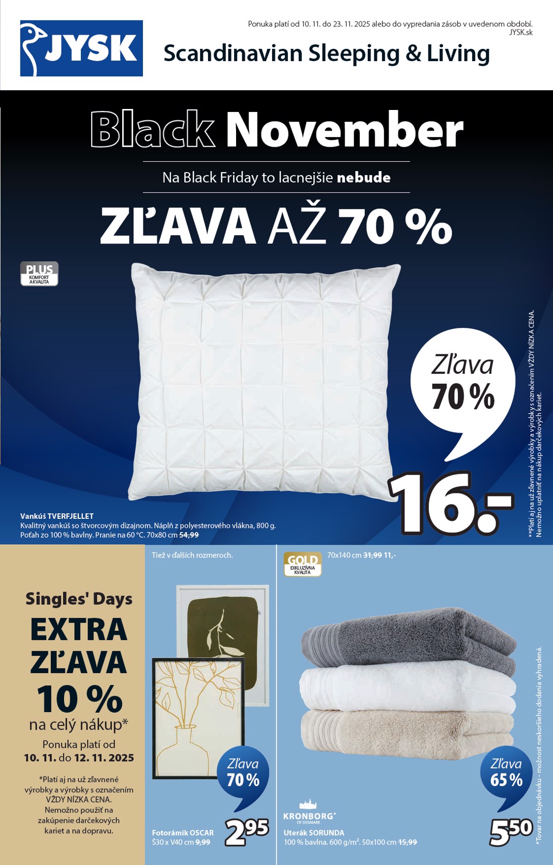 jysk - Leták JYSK - Black November platný od 10.11. do 23.11.