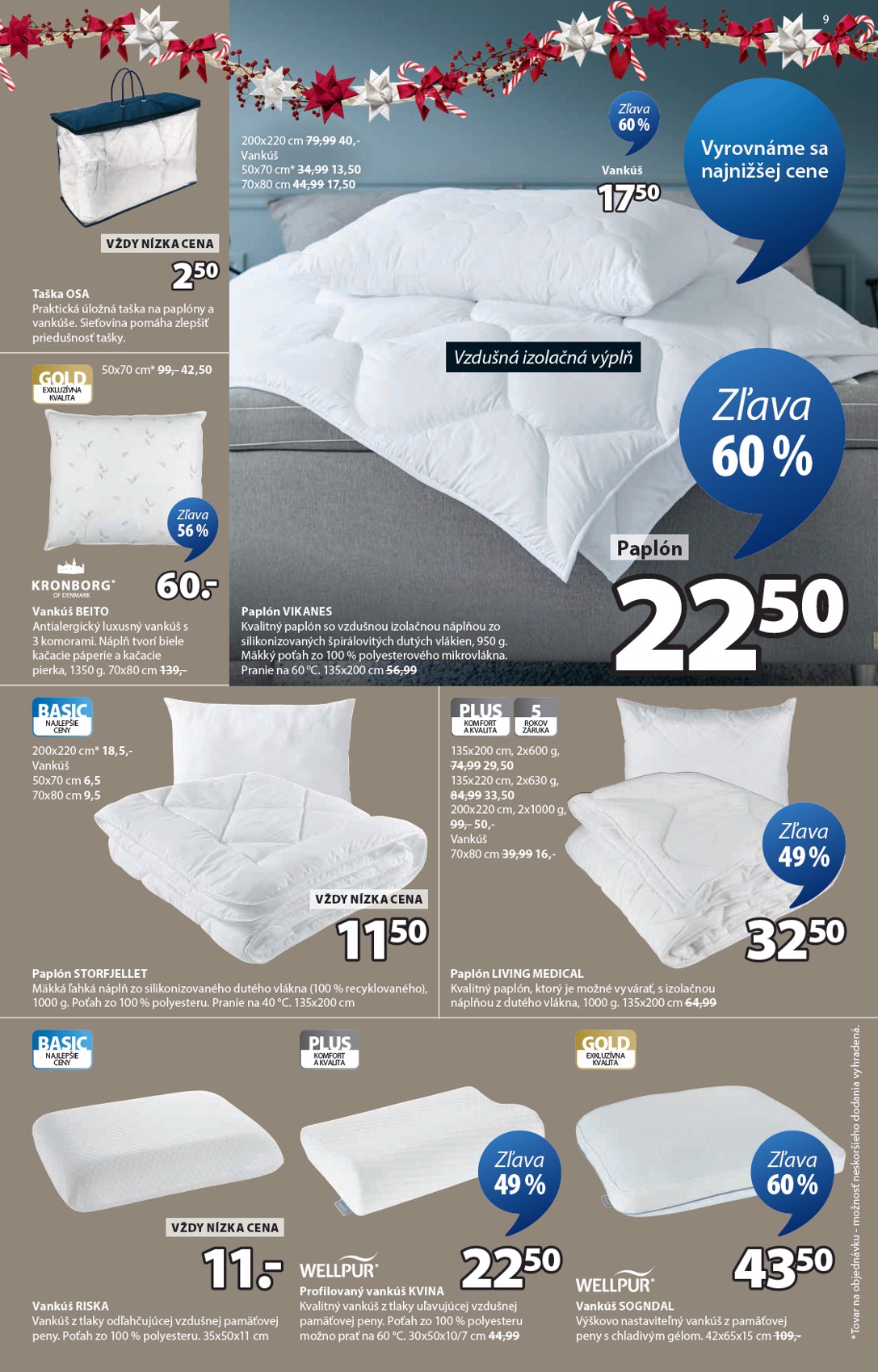 jysk - Leták Jysk platný od 01.12. do 23.12. - page: 9