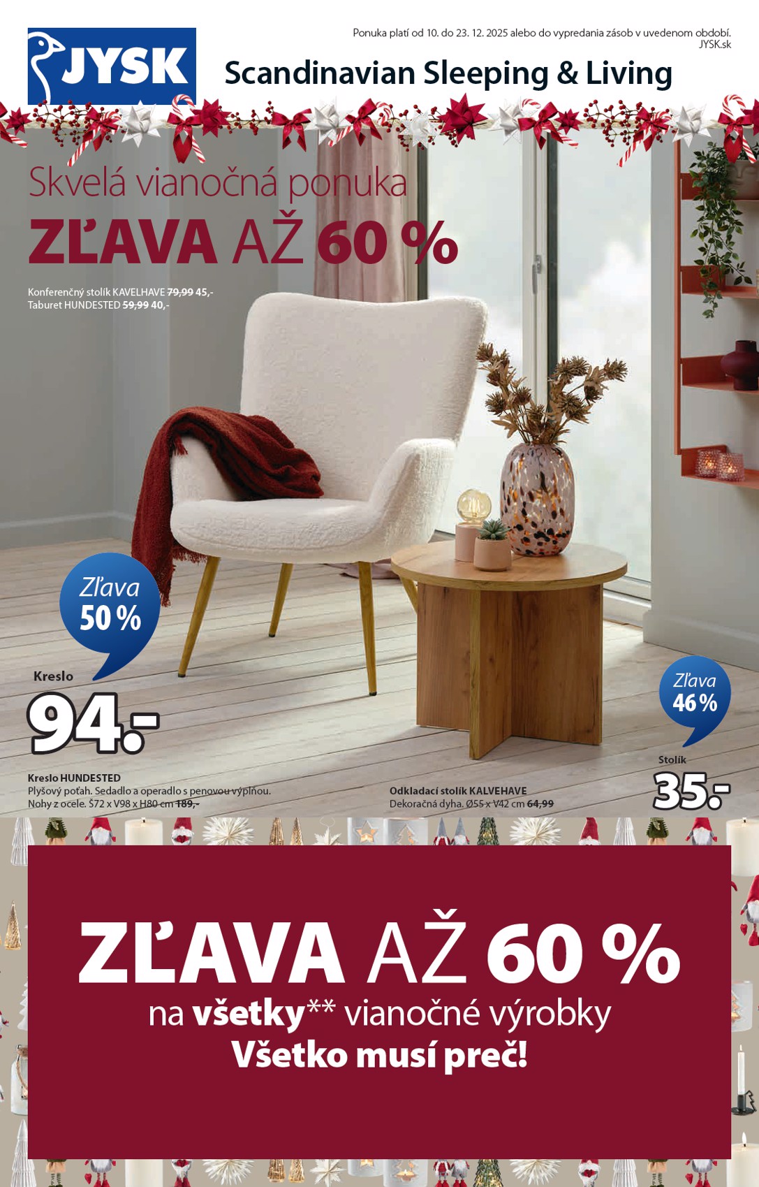 jysk - Leták Jysk platný od 10.12. do 23.12.