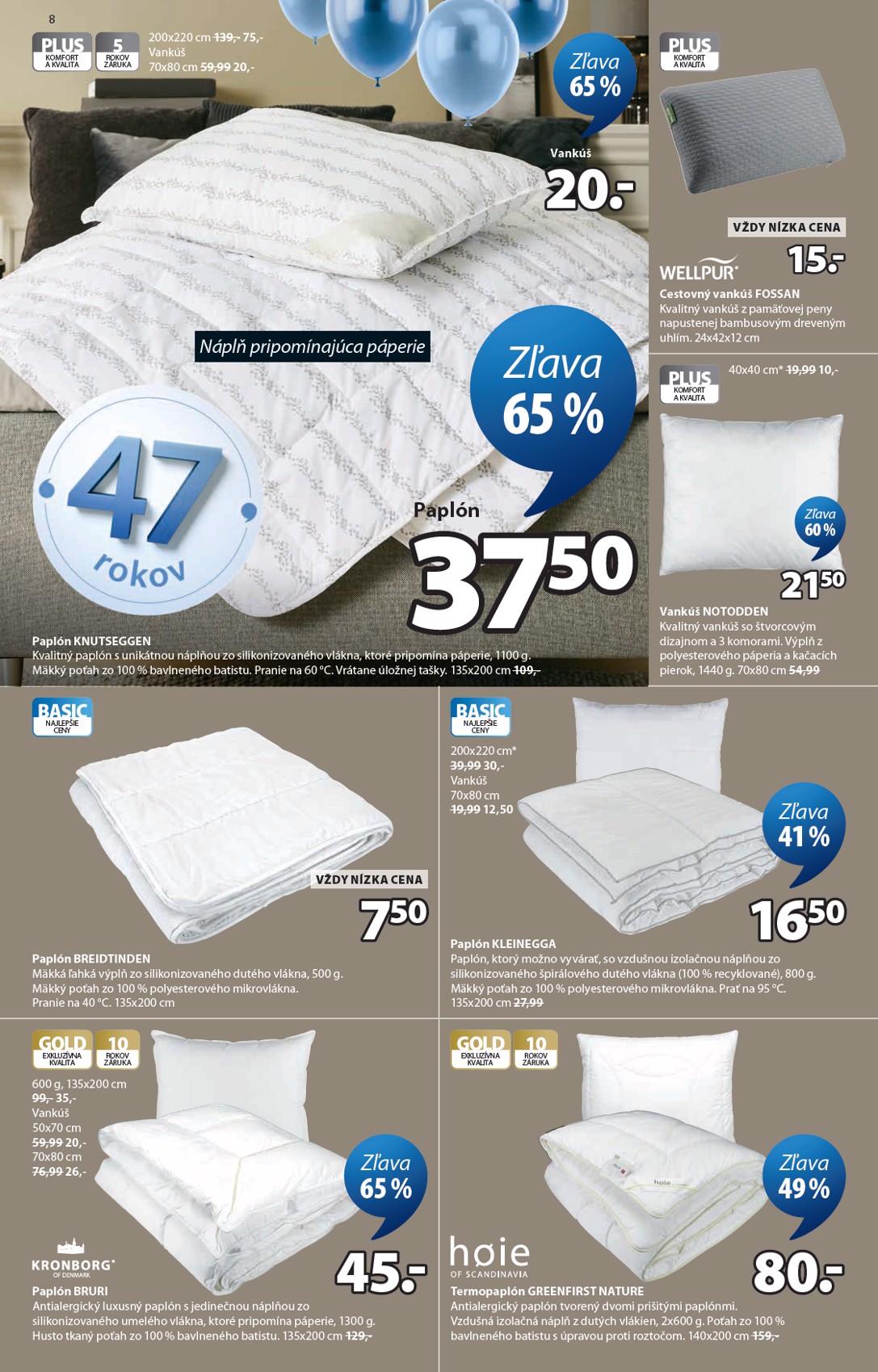 jysk - Leták Jysk platný od 09.03.2026 do 14.04.2026 - page: 8