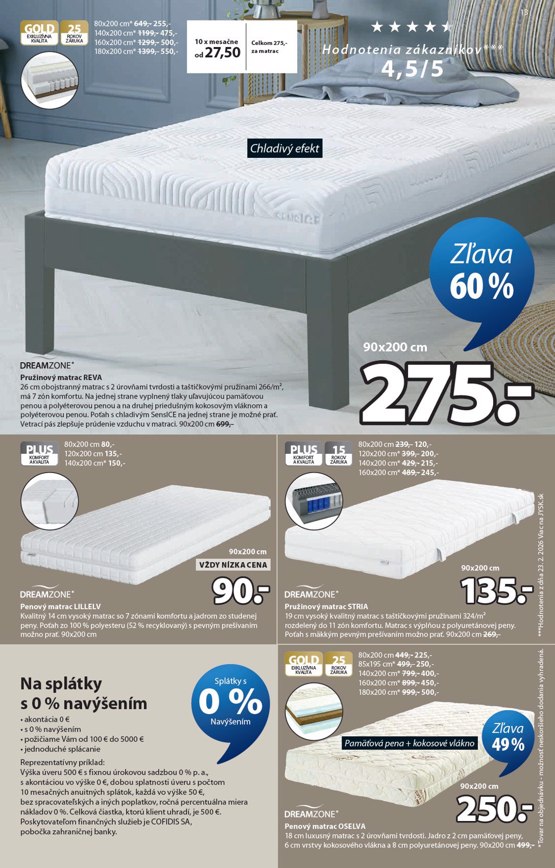 jysk - Aktuálny leták Jysk platný od stredy, 15.04.2026 do piatku, 26.06.2026 - page: 13