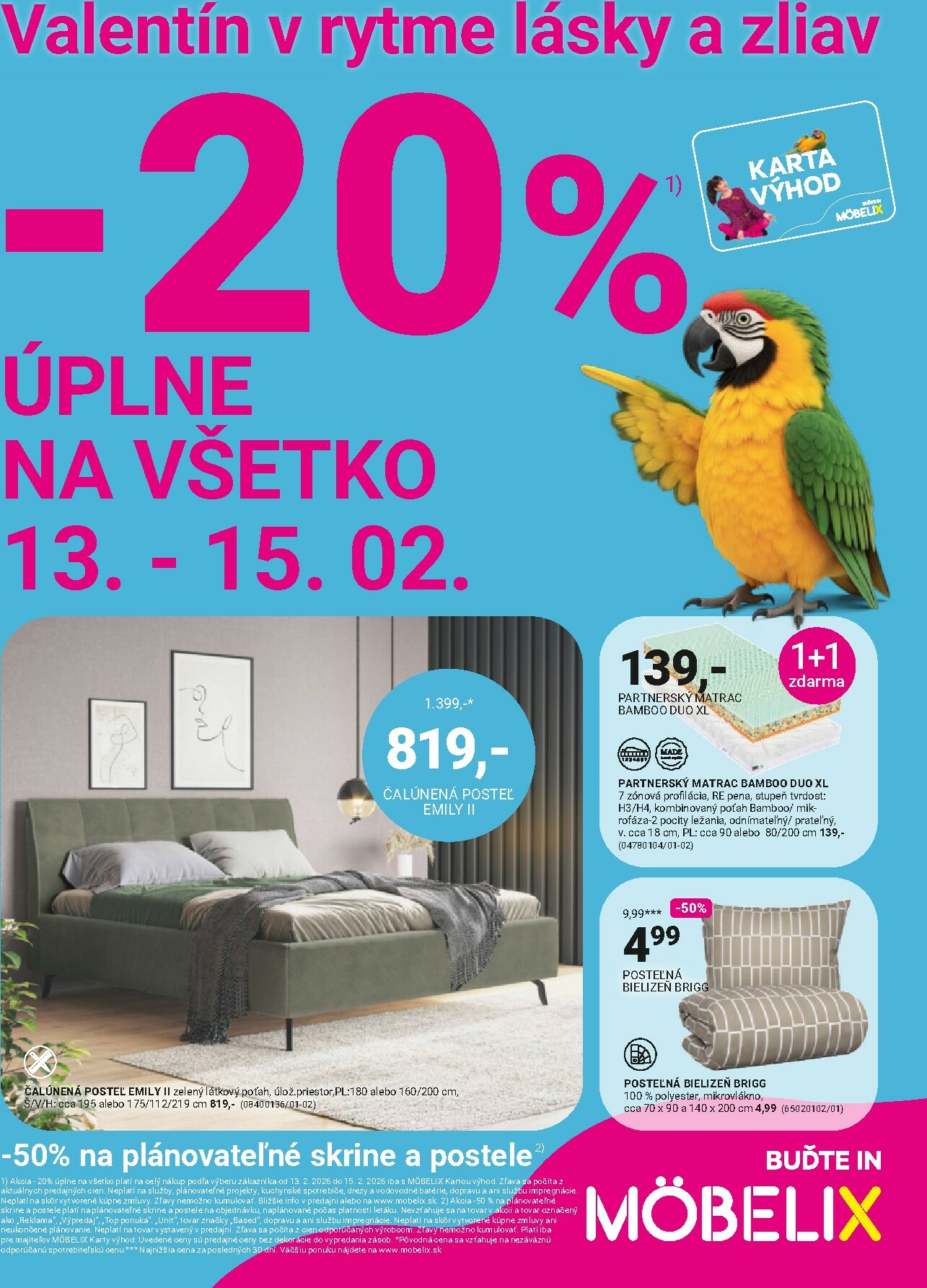 mobelix - Leták Möbelix platný od 13.02.2026 do 15.02.2026