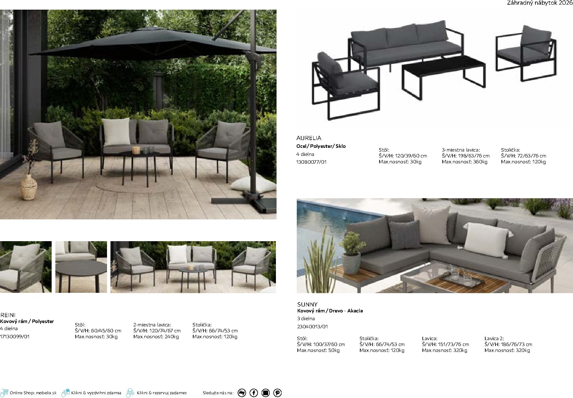 mobelix - Leták Möbelix - Katalóg záhradný nábytok platný od 01.03.2026 do 30.09.2026 - page: 13