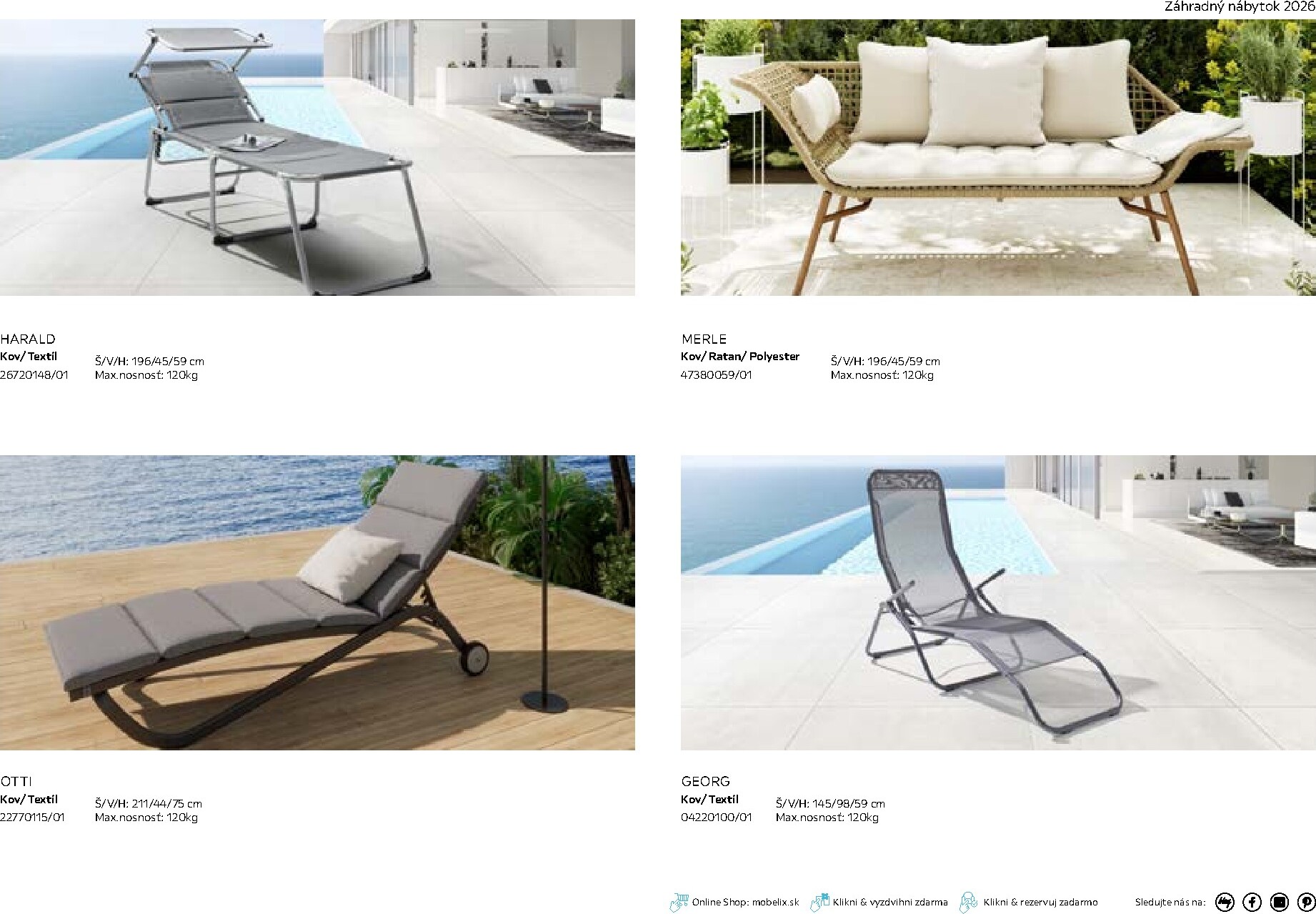 mobelix - Leták Möbelix - Katalóg záhradný nábytok platný od 01.03.2026 do 30.09.2026 - page: 44