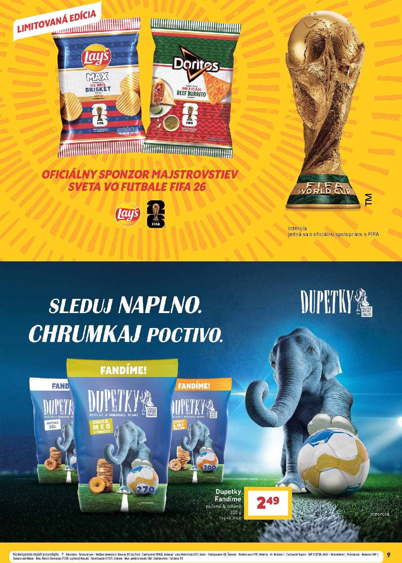 billa - Aktuálny Billa - Katalóg Futbal leták od stredy, 10.06.2026 do utorka, 21.07.2026 - page: 9