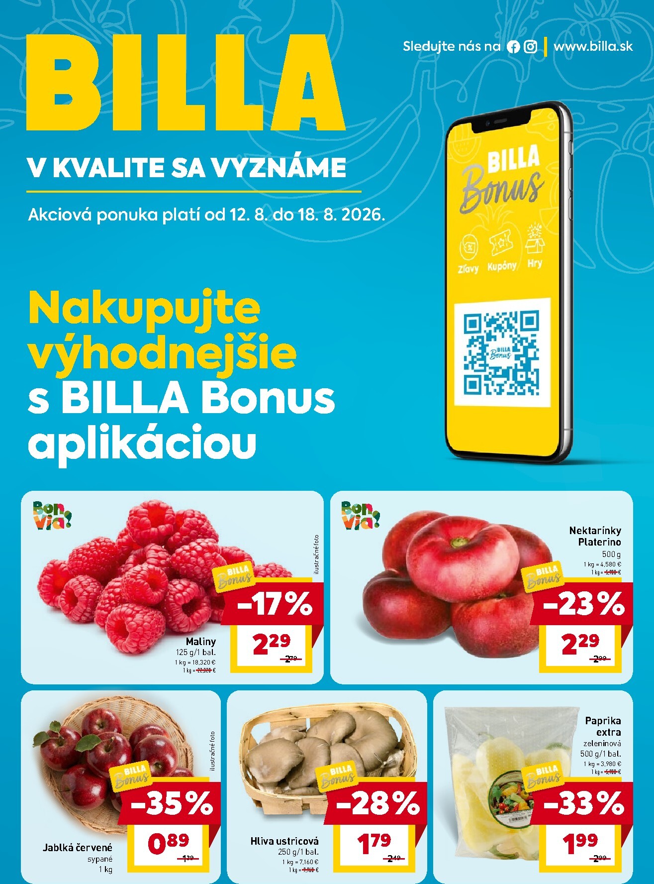 billa - Aktuálny Billa leták od stredy, 12.08.2026 do utorka, 18.08.2026 - page: 26