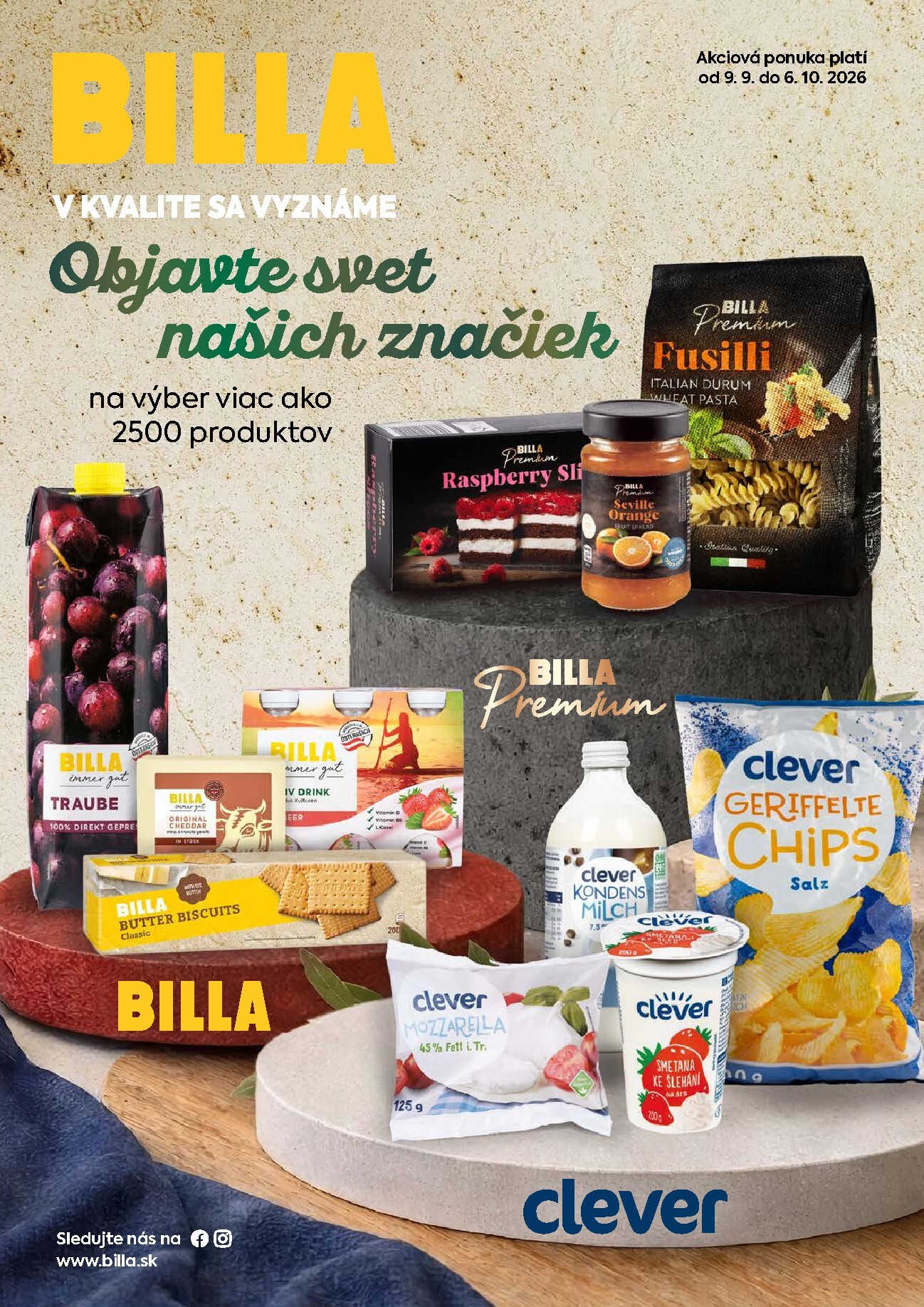 billa - Aktuálny Billa - Katalóg Brands leták od stredy, 09.09.2026 do utorka, 06.10.2026