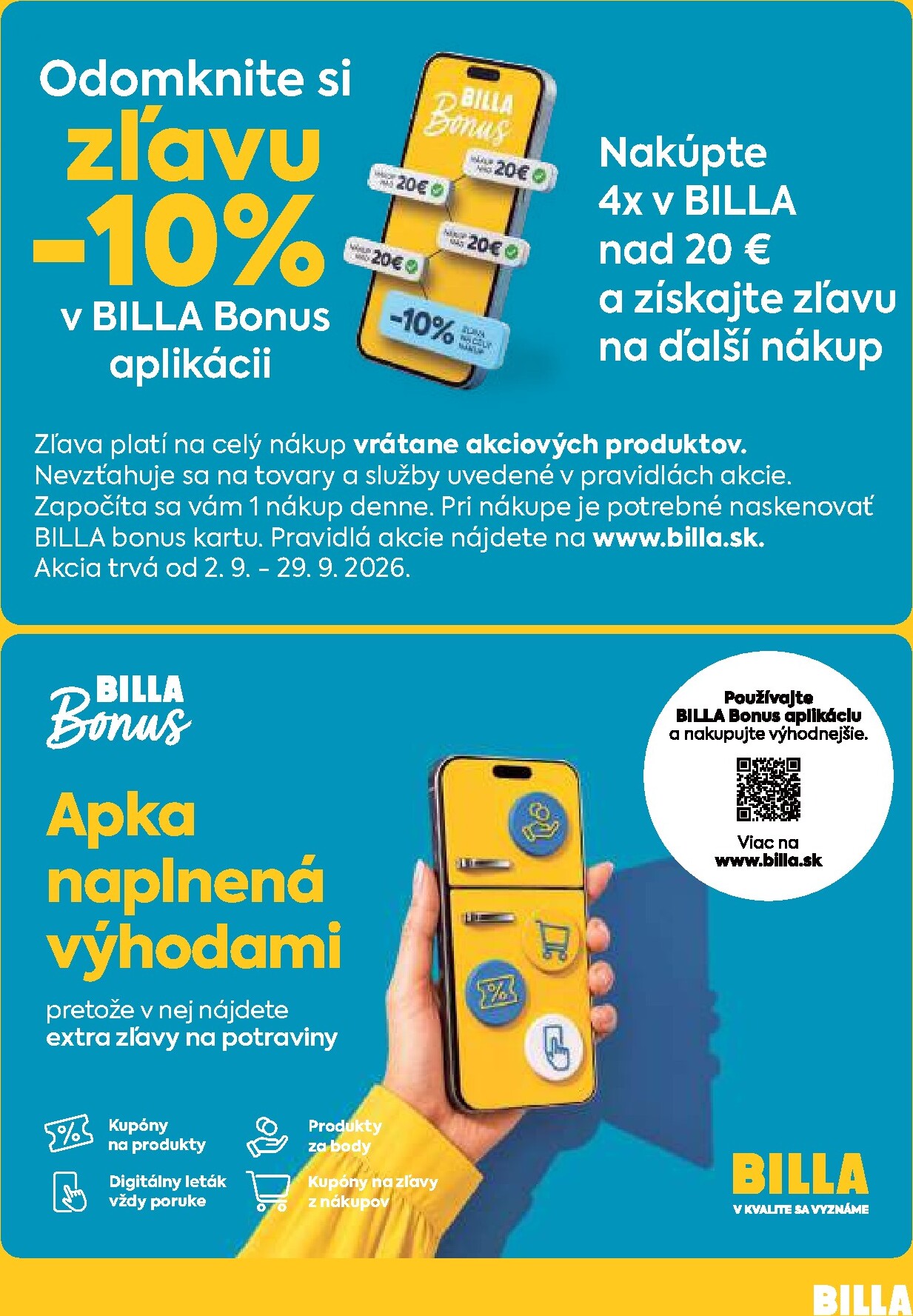 billa - Aktuálny Billa leták od stredy, 09.09.2026 do utorka, 15.09.2026 - page: 4