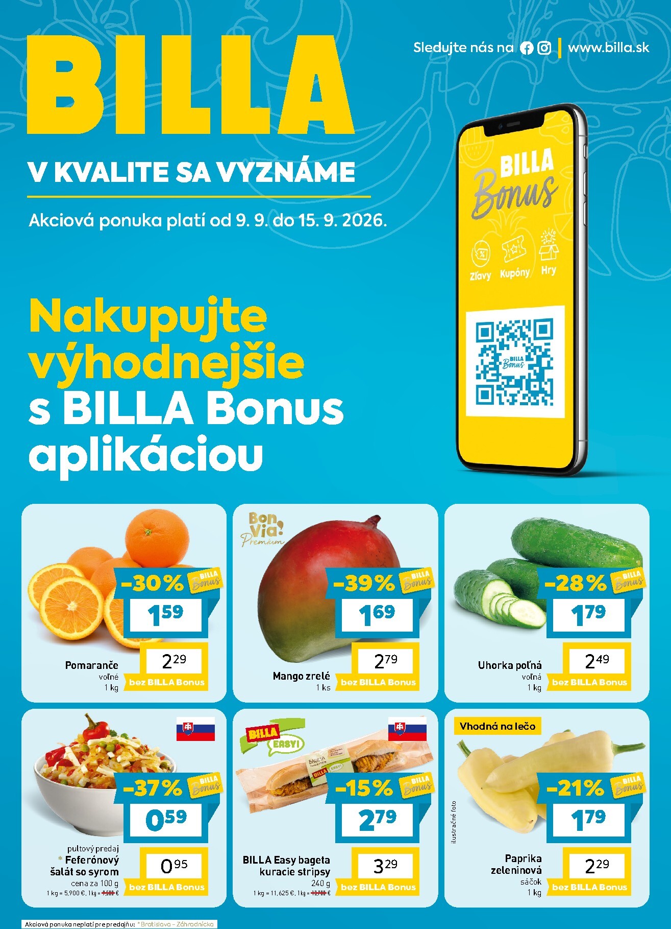billa - Aktuálny Billa leták od stredy, 09.09.2026 do utorka, 15.09.2026 - page: 28