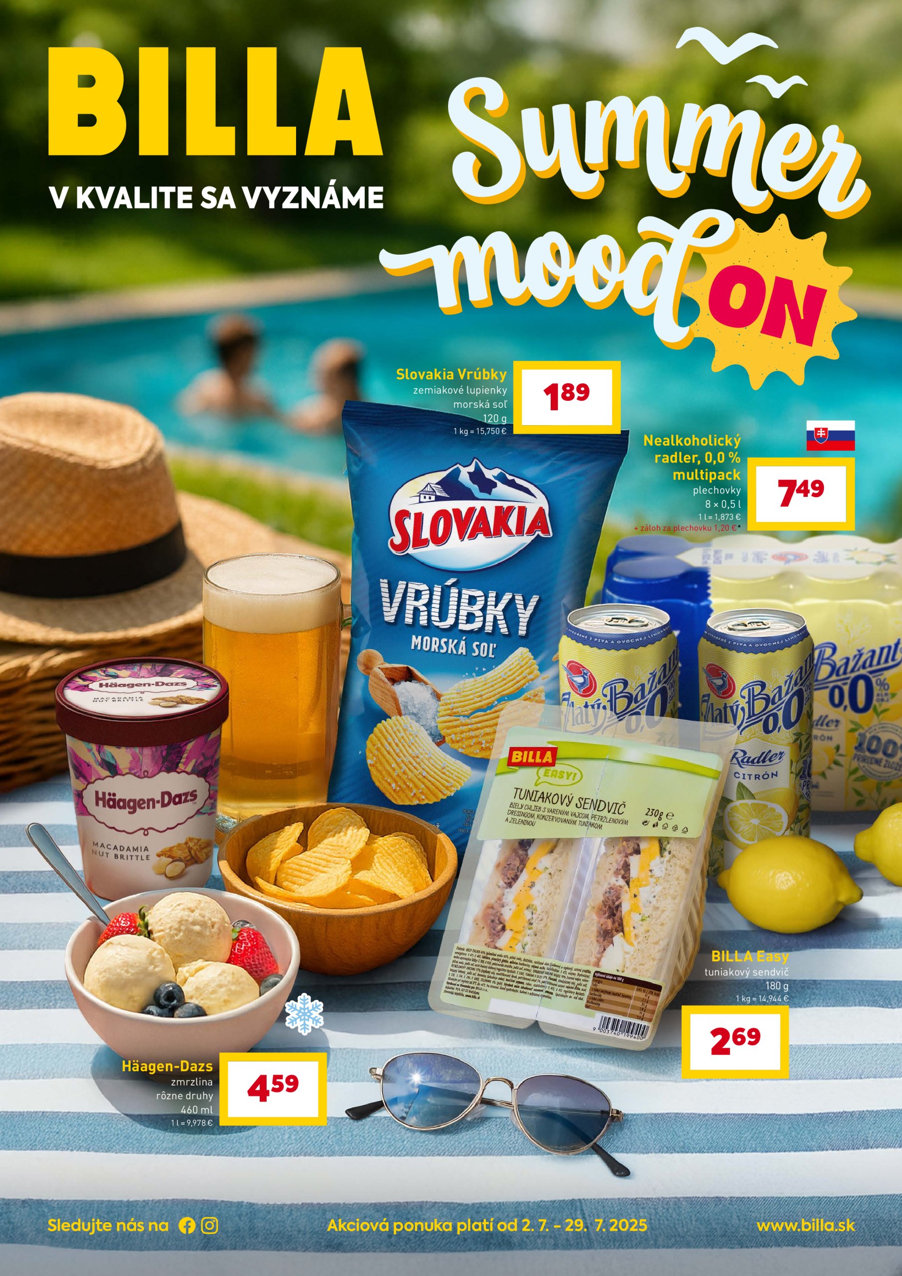 billa - Leták Billa - Taste of summer platný od 02.07. do 29.07. - page: 1
