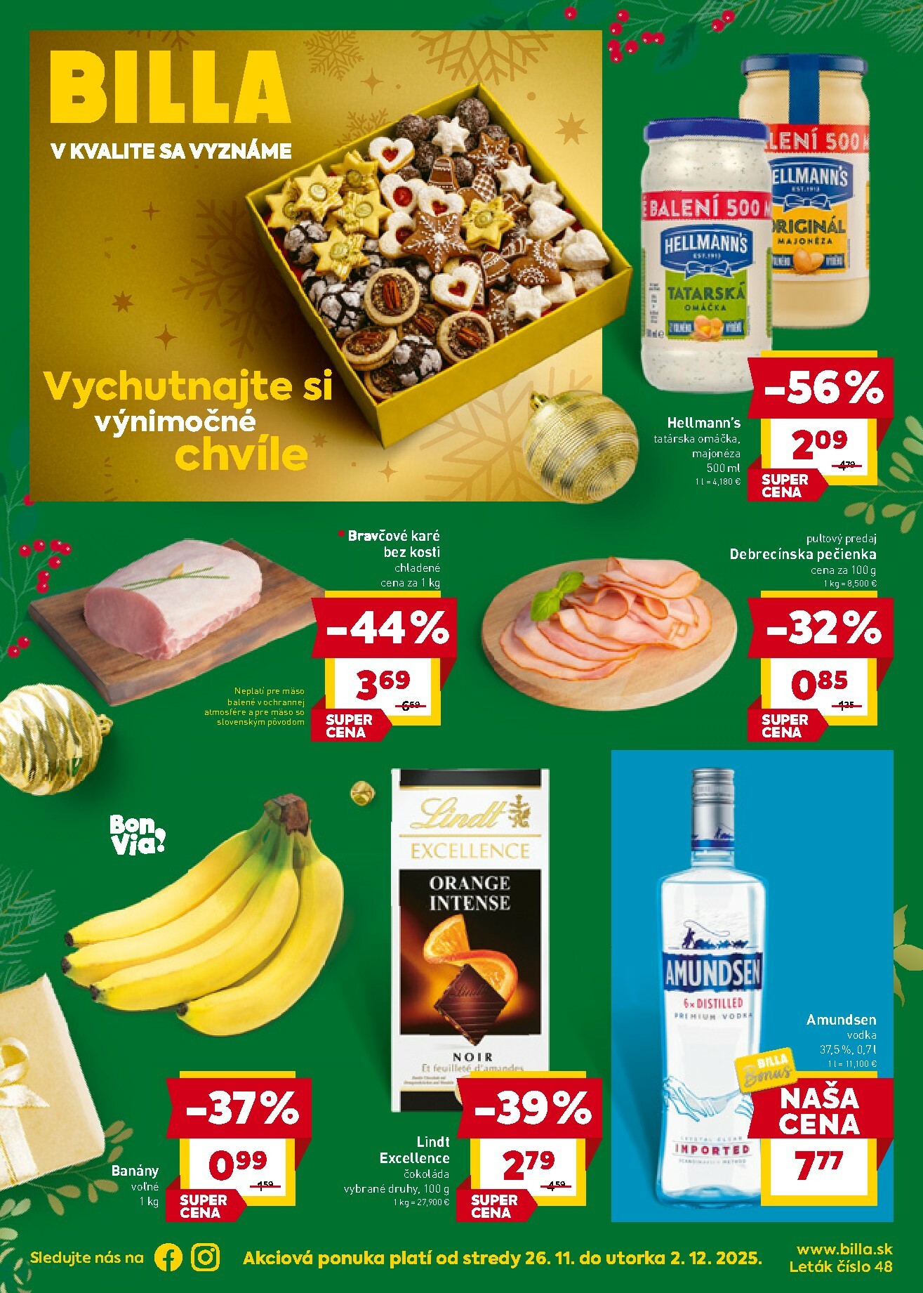 billa - Leták Billa platný od 26.11. do 02.12.