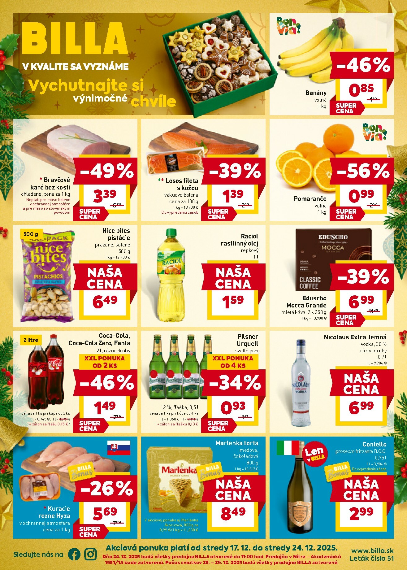 billa - Leták Billa platný od 17.12. do 24.12.