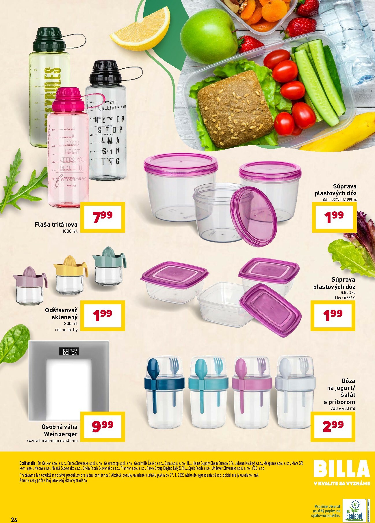 billa - Leták Billa - Zdravšia voľba platný od 02.01. do 27.01. - page: 24