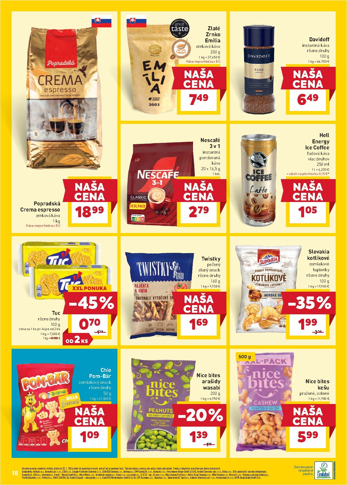 billa - Leták Billa platný od 14.01. do 20.01. - page: 18