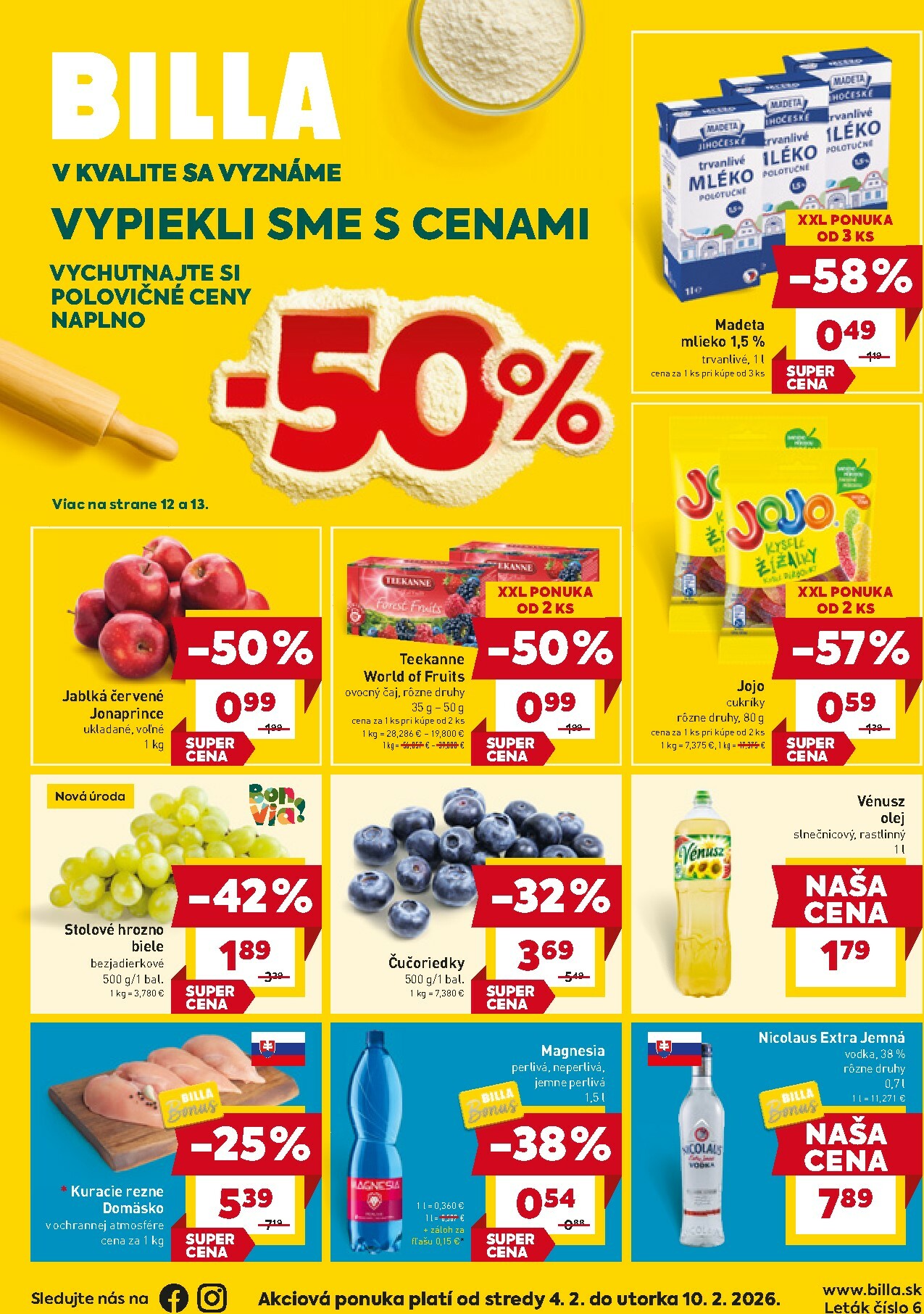 billa - Leták Billa platný od 04.02.2026 do 10.02.2026 - page: 1