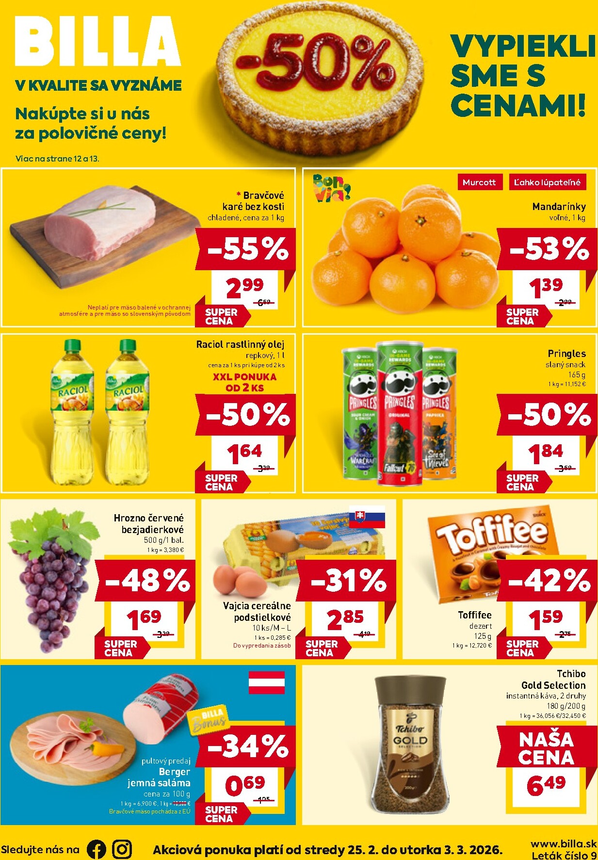 billa - Leták Billa platný od 25.02.2026 do 03.03.2026