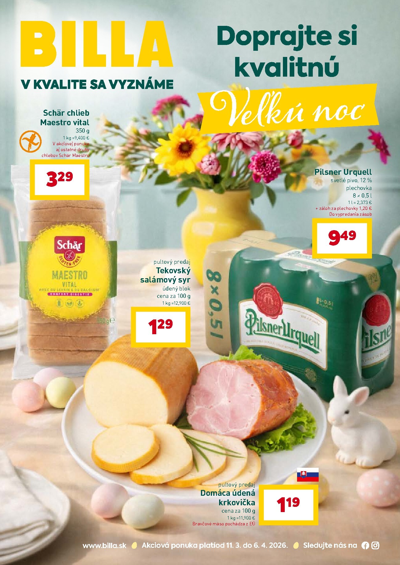 billa - Leták Billa - Veľká noc katalóg platný od 11.03.2026 do 06.04.2026