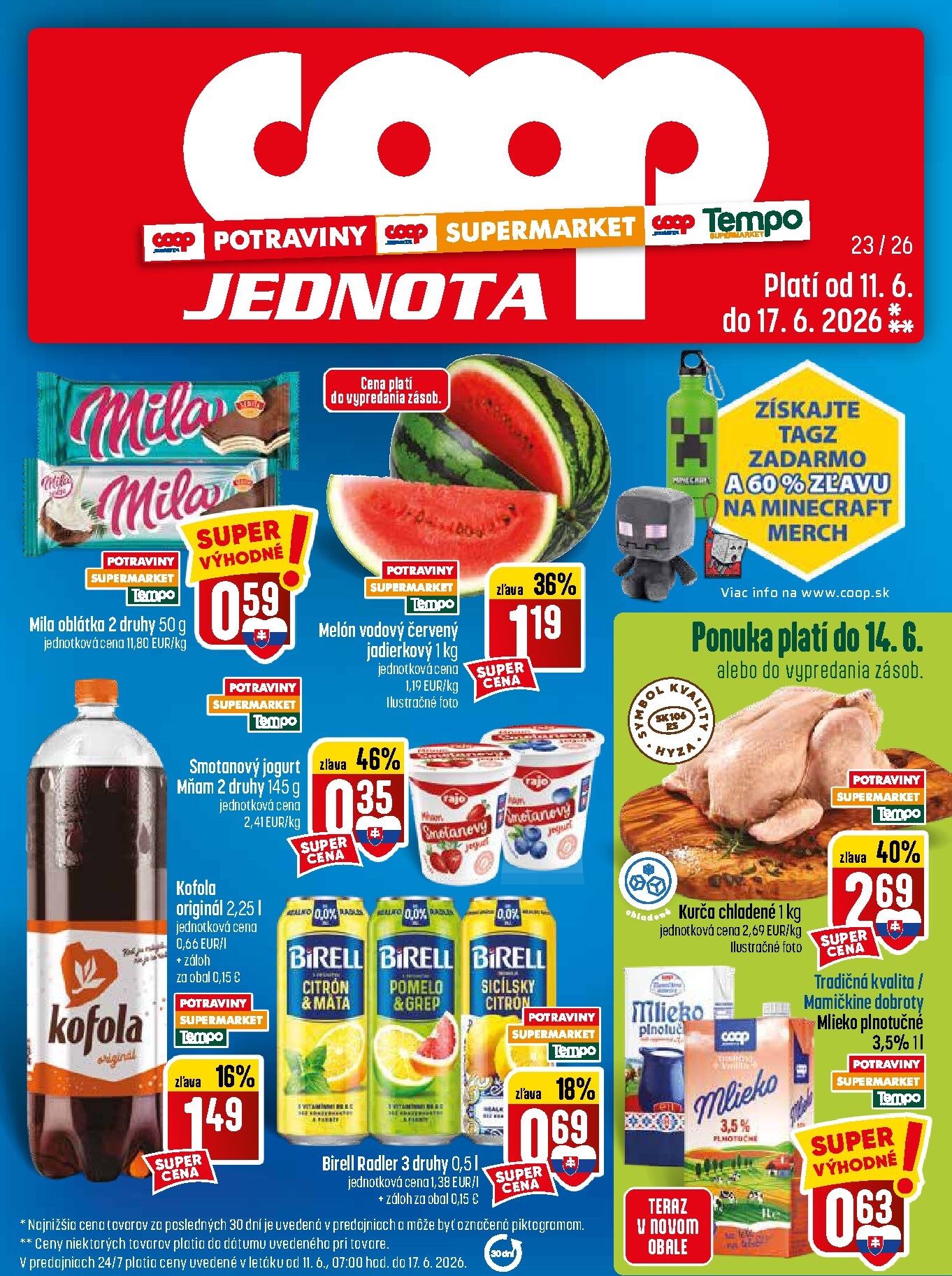 coop-jednota - Nový COOP Jednota leták od štvrtka, 11.06.2026 do stredy, 17.06.2026 - page: 1