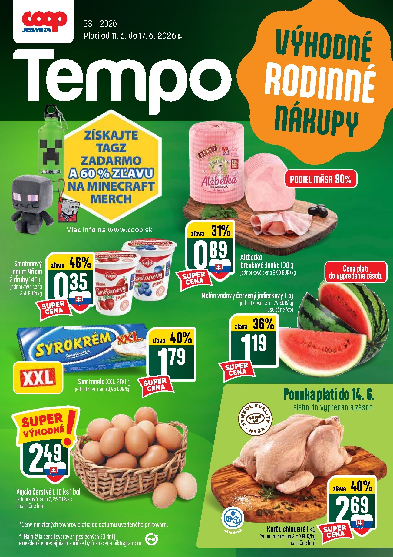 coop-jednota - Nový COOP Jednota - Tempo leták od štvrtka, 11.06.2026 do stredy, 17.06.2026