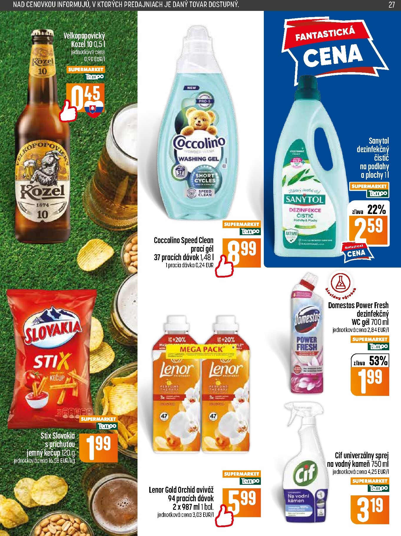 coop-jednota - Nový COOP Jednota - Tempo leták od štvrtka, 18.06.2026 do stredy, 24.06.2026 - page: 27