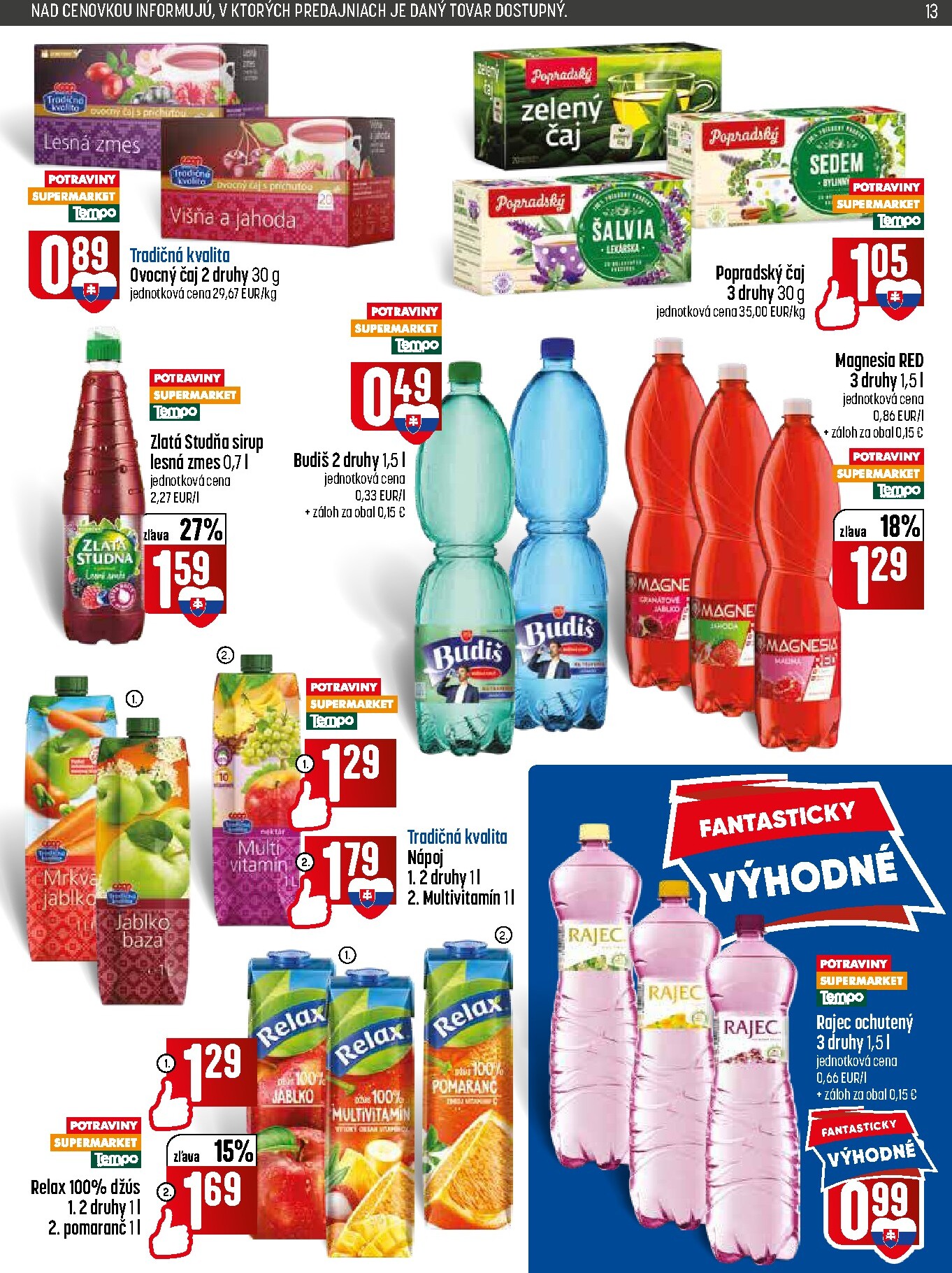 coop-jednota - Nový COOP Jednota - Tempo leták od štvrtka, 18.06.2026 do stredy, 24.06.2026 - page: 13