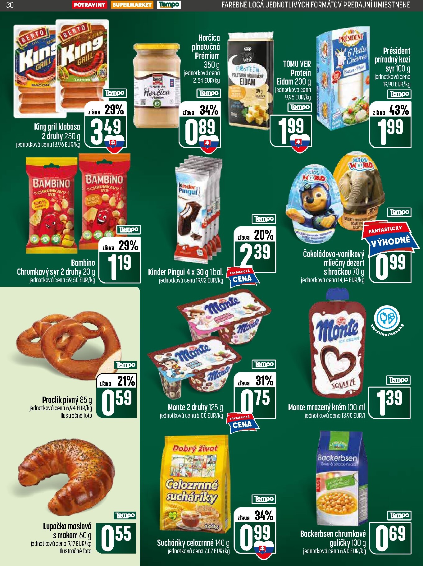 coop-jednota - Nový COOP Jednota - Tempo leták od štvrtka, 18.06.2026 do stredy, 24.06.2026 - page: 30