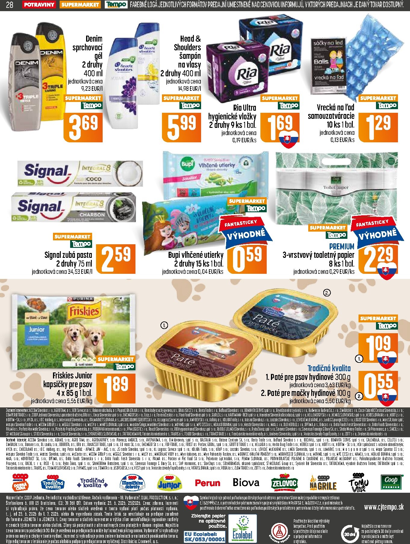 coop-jednota - Nový COOP Jednota - Tempo leták od štvrtka, 25.06.2026 do stredy, 01.07.2026 - page: 28