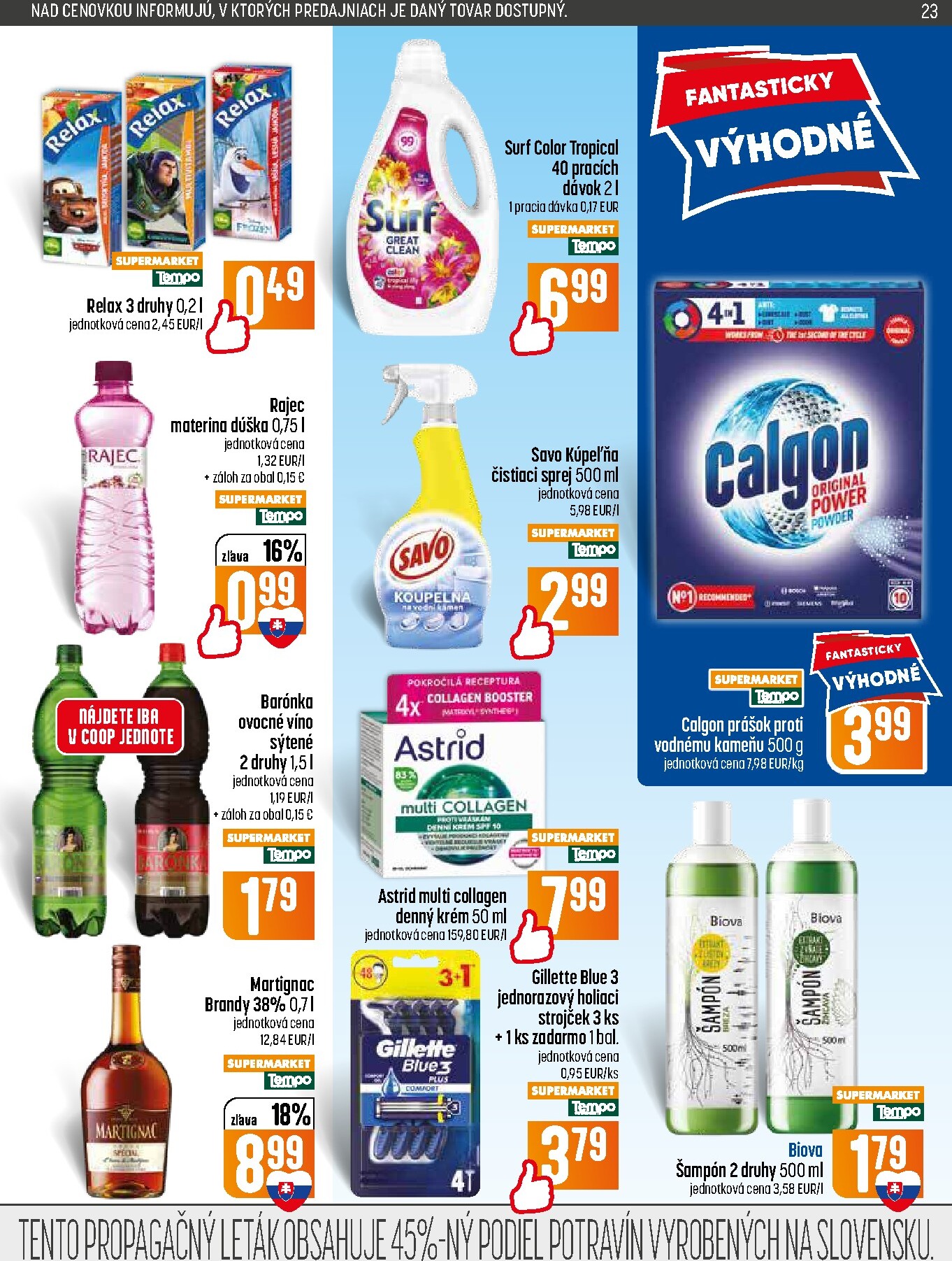 coop-jednota - Nový COOP Jednota leták od štvrtka, 02.07.2026 do stredy, 08.07.2026 - page: 23