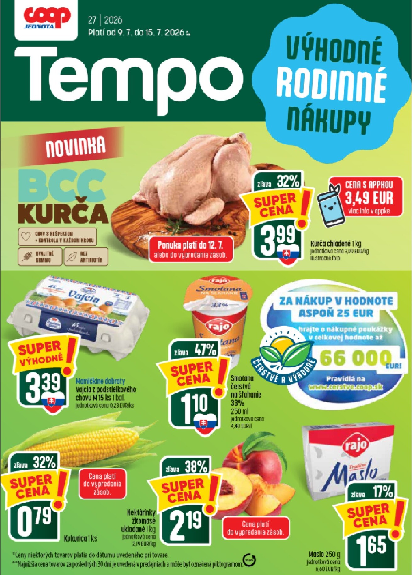 coop-jednota - Aktuálny COOP Jednota - Tempo leták od štvrtka, 09.07.2026 do stredy, 15.07.2026 - page: 1