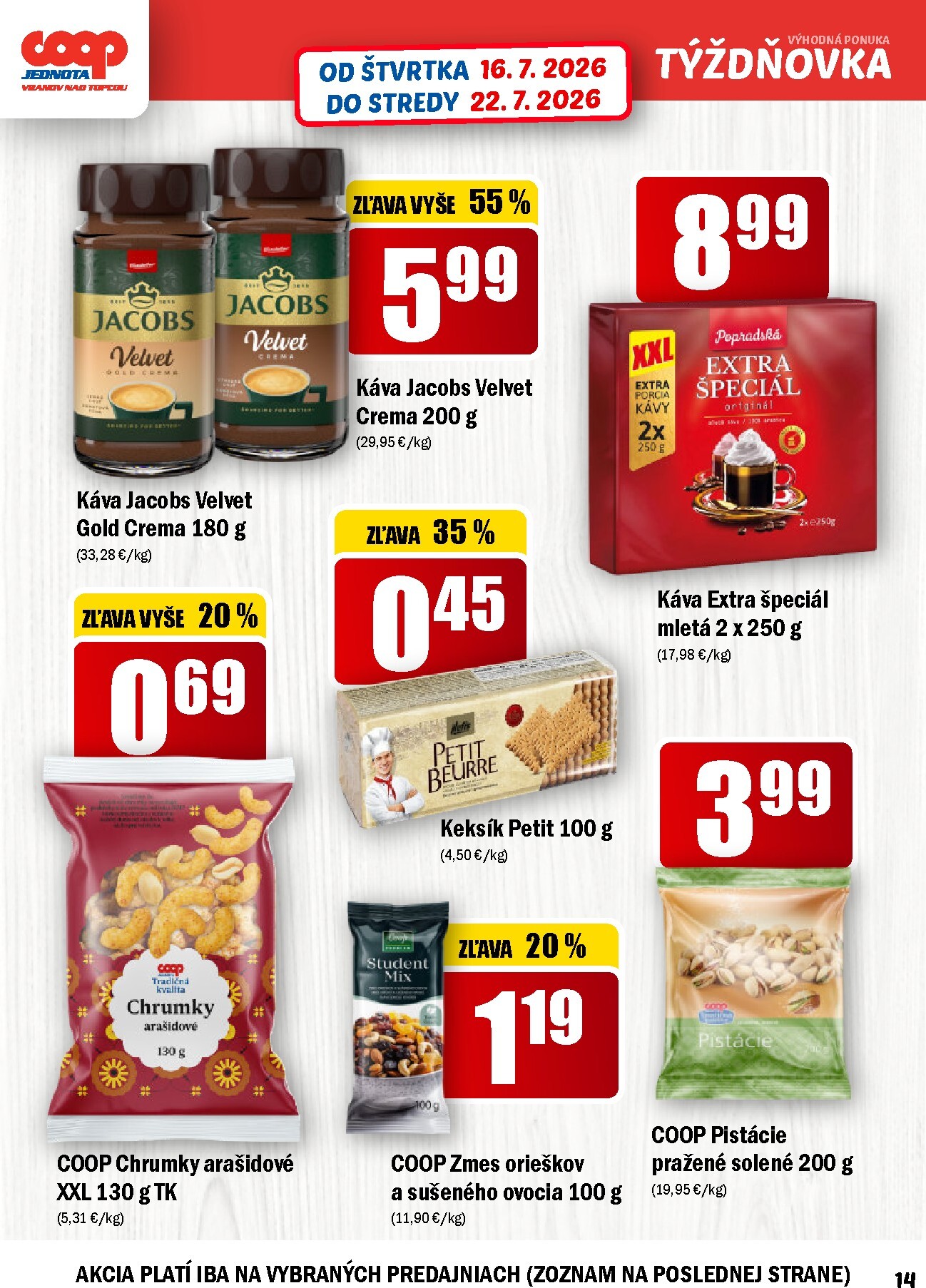 coop-jednota - Aktuálny COOP Jednota - Týždňovka leták od štvrtka, 16.07.2026 do stredy, 22.07.2026 - page: 14