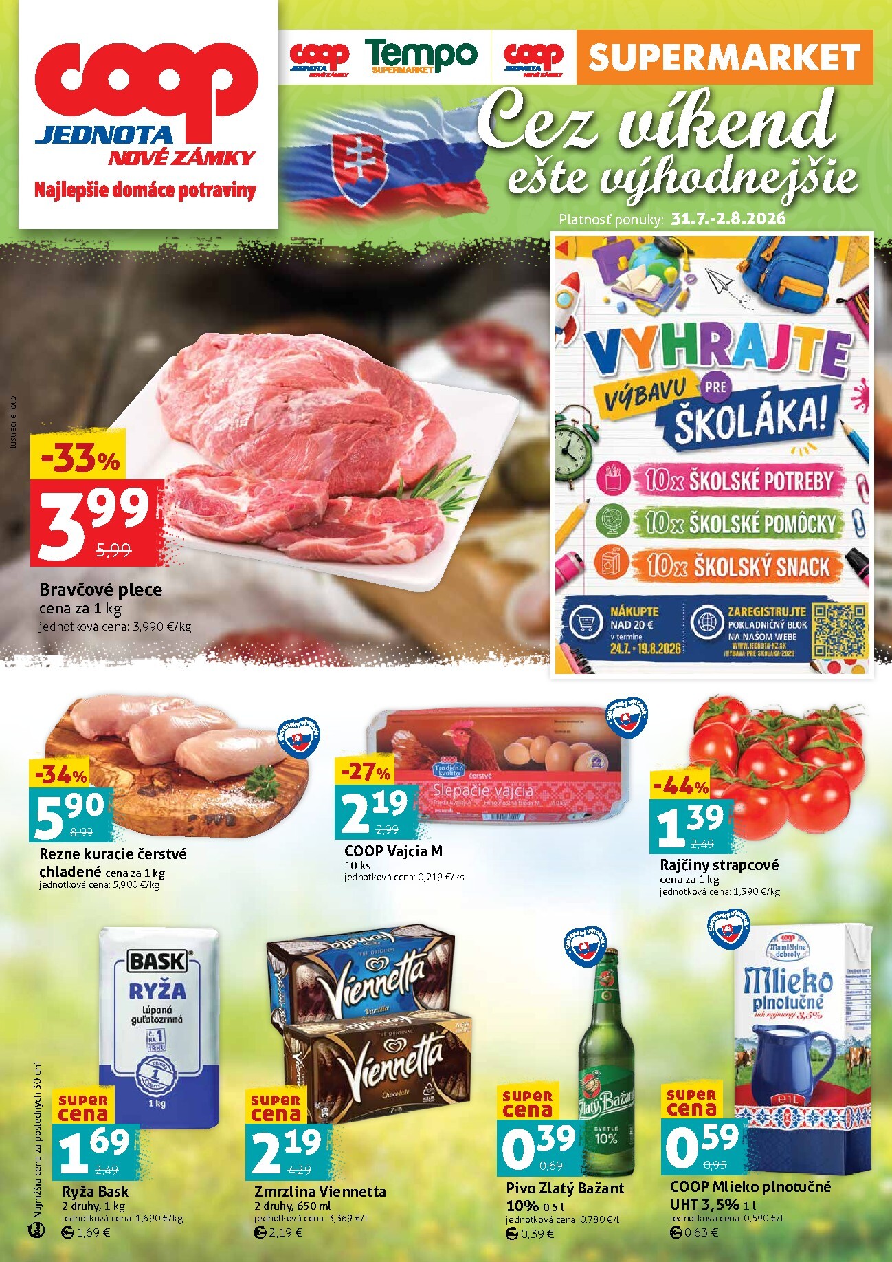 coop-jednota - Nový COOP Jednota - Nové Zámky leták od piatku, 31.07.2026 do nedele, 02.08.2026 - page: 1