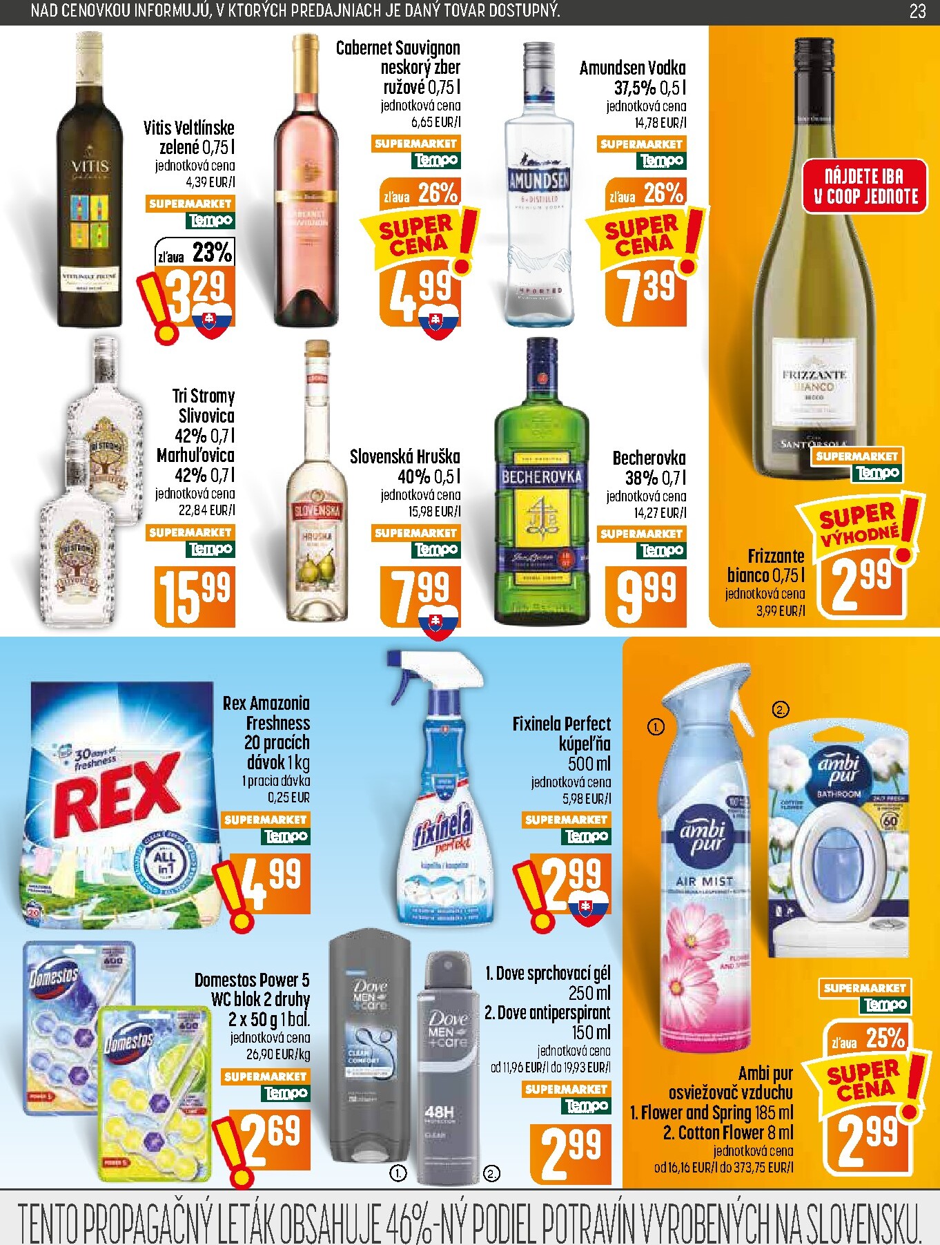 coop-jednota - Nový COOP Jednota leták od štvrtka, 06.08.2026 do stredy, 12.08.2026 - page: 23