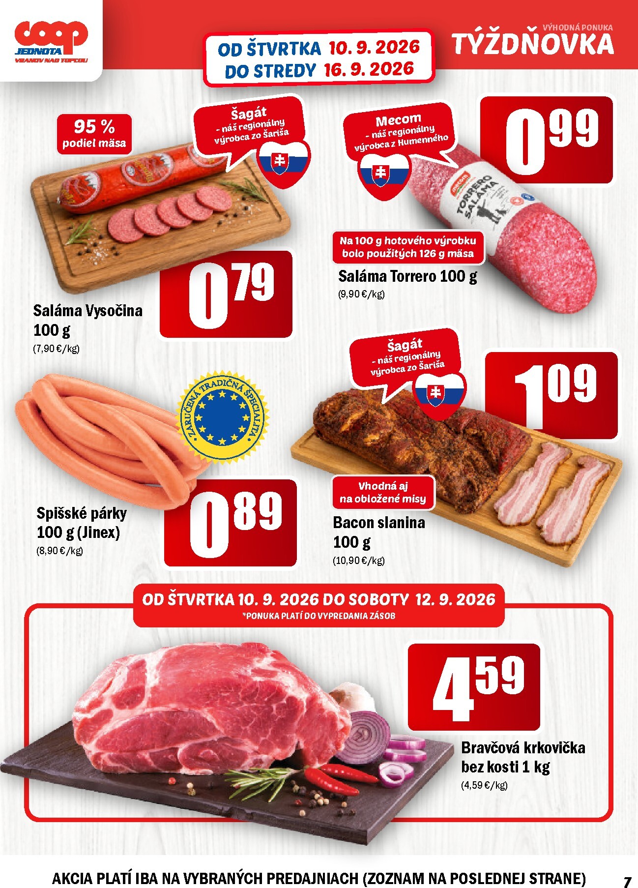 coop-jednota - Aktuálny COOP Jednota leták od štvrtka, 10.09.2026 do stredy, 16.09.2026 - page: 7