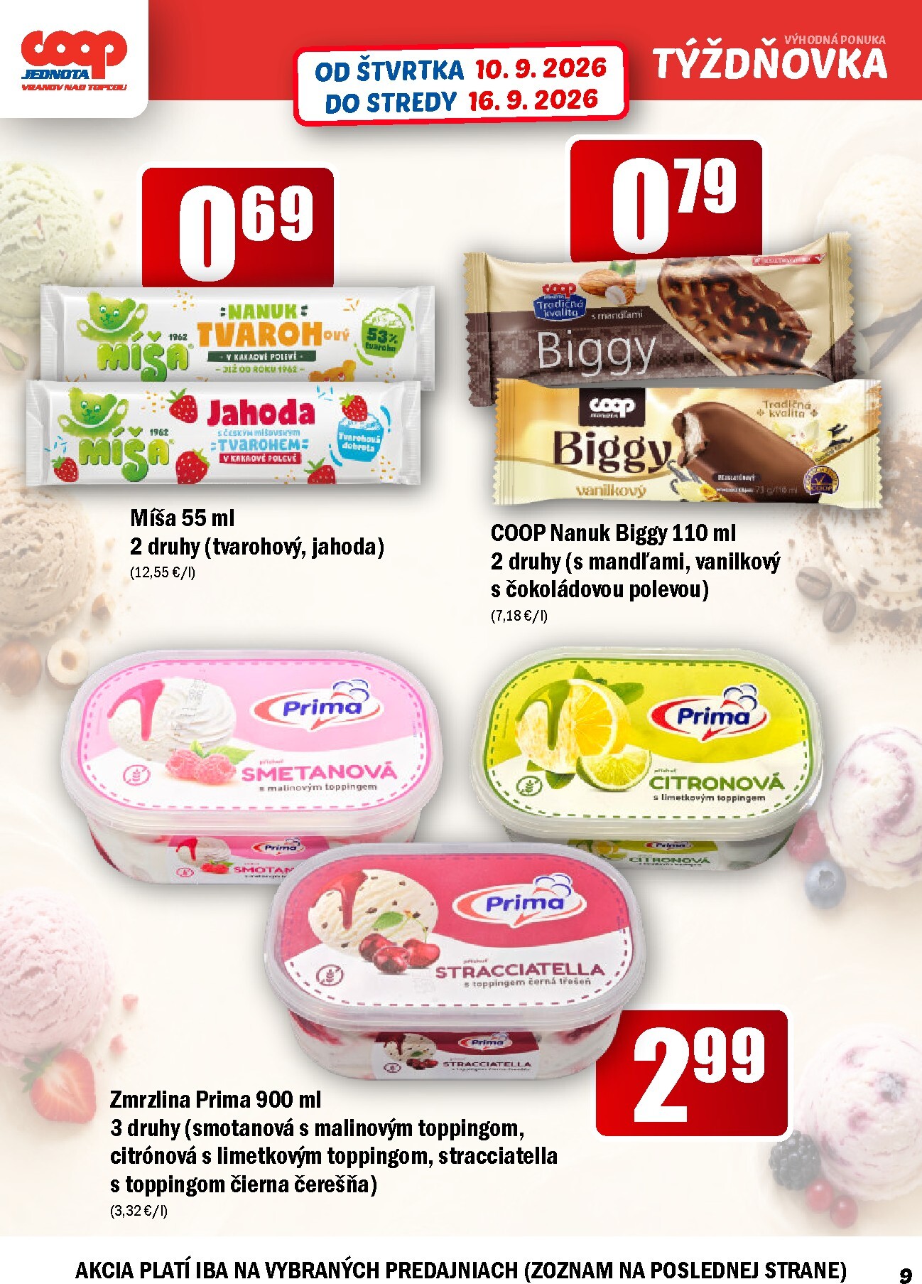 coop-jednota - Aktuálny COOP Jednota leták od štvrtka, 10.09.2026 do stredy, 16.09.2026 - page: 9