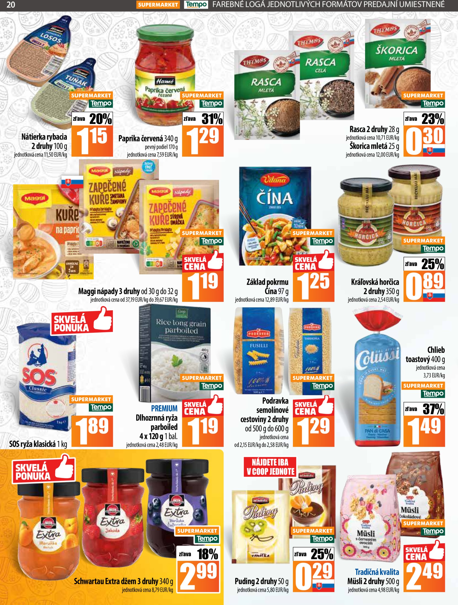 coop-jednota - COOP Jednota - Tempo leták platný od 10.04. - 16.04. - page: 20
