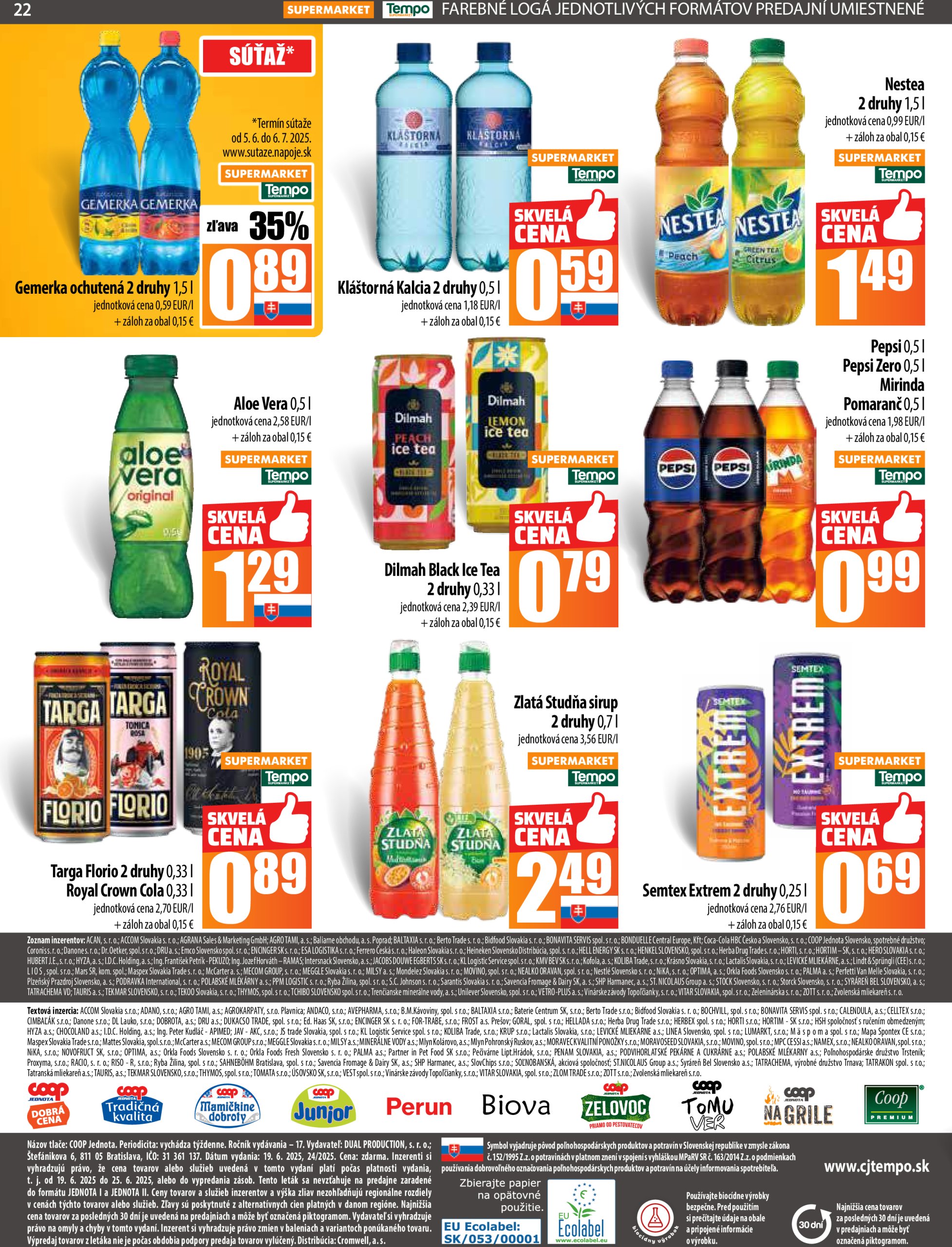 coop-jednota - Leták COOP Jednota platný od 19.06. do 25.06. - page: 22